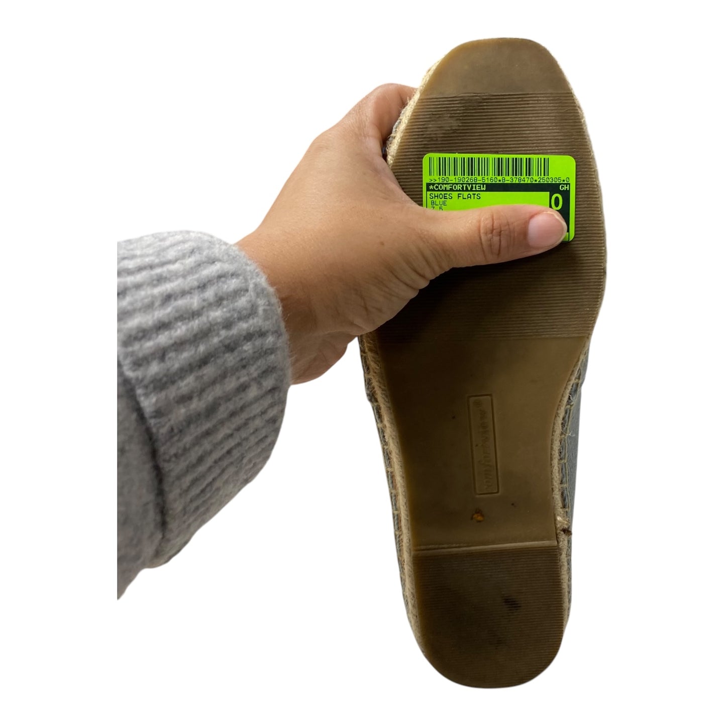 Shoes Flats By Comfortview In Blue, Size:7.5