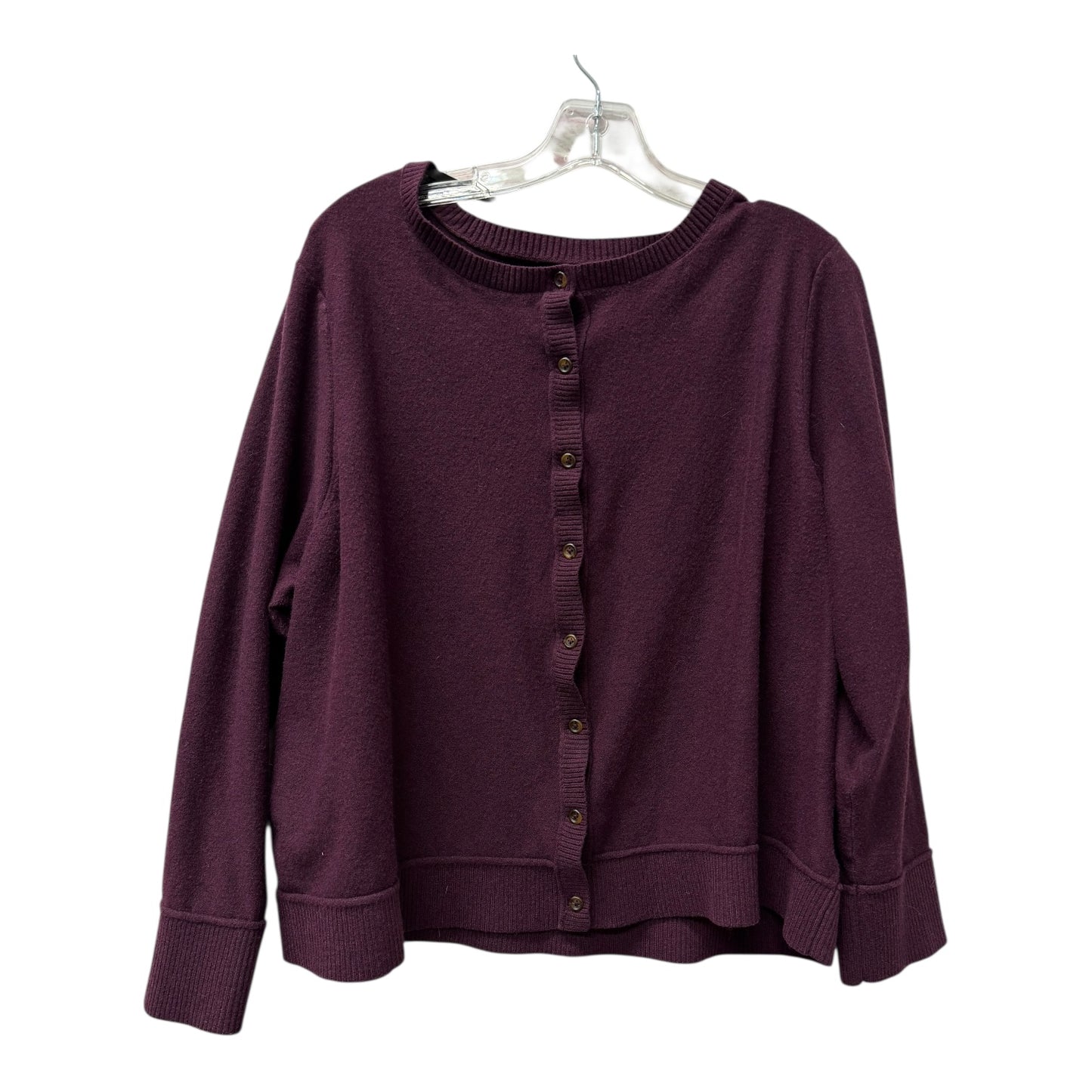 Sweater Cardigan By Torrid In Purple, Size:3X