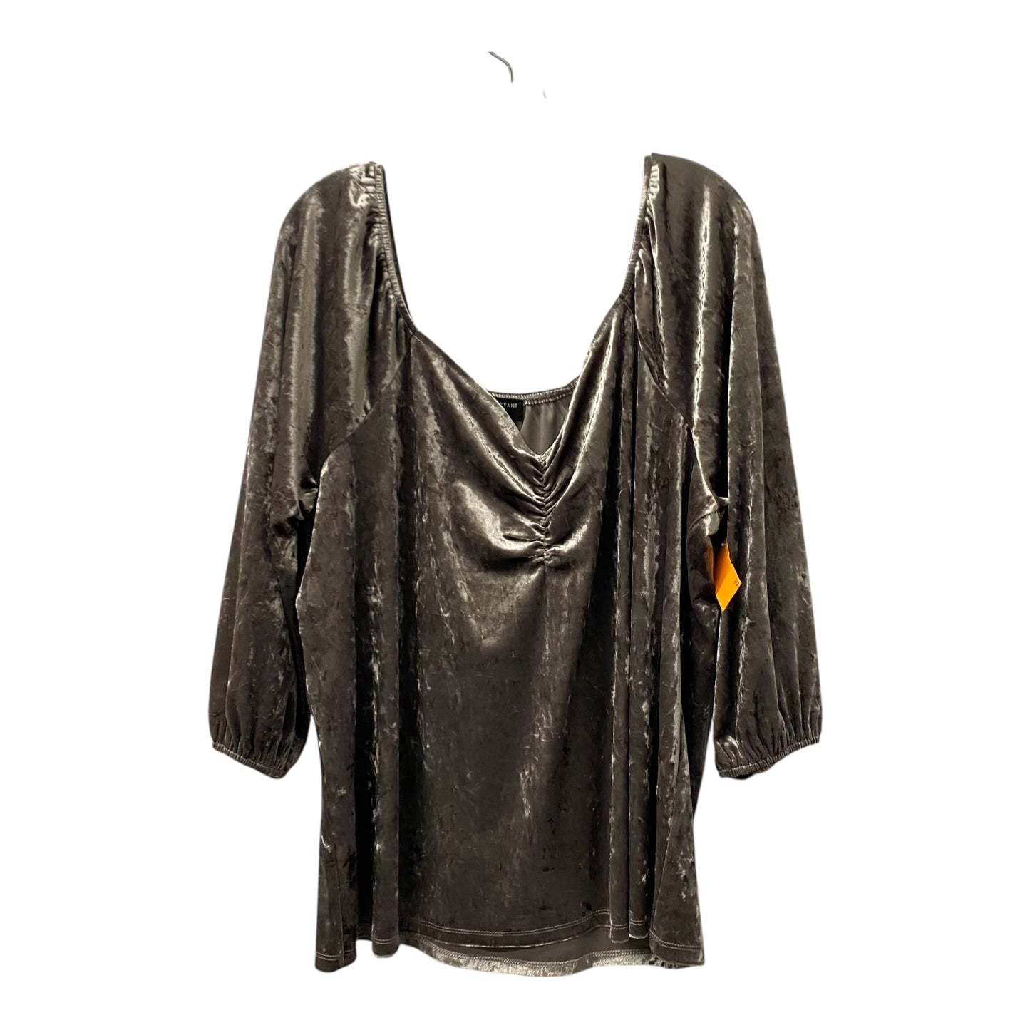 Top Ls By Lane Bryant In Grey, Size:3X