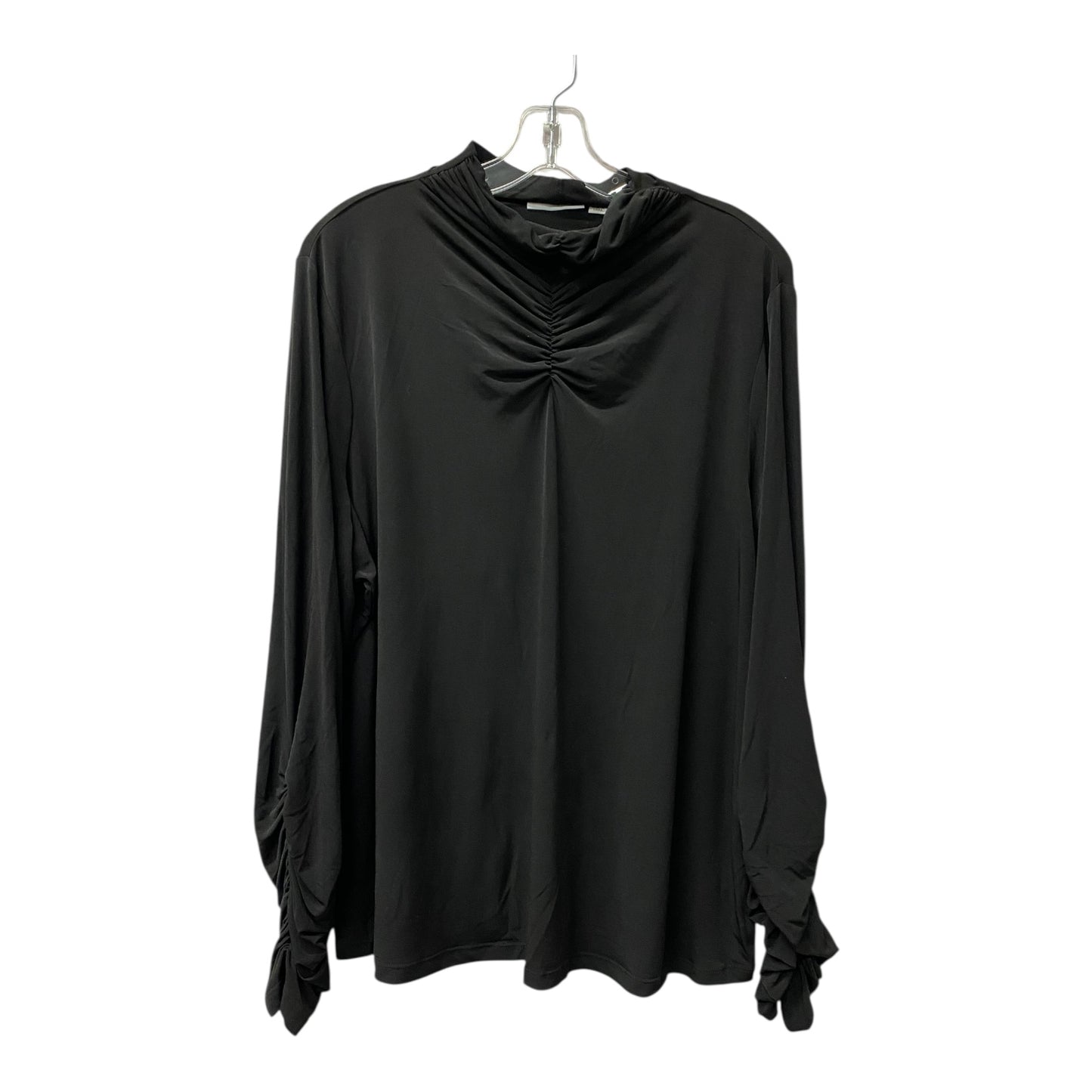 Top Ls By Susan Graver In Black, Size:1X