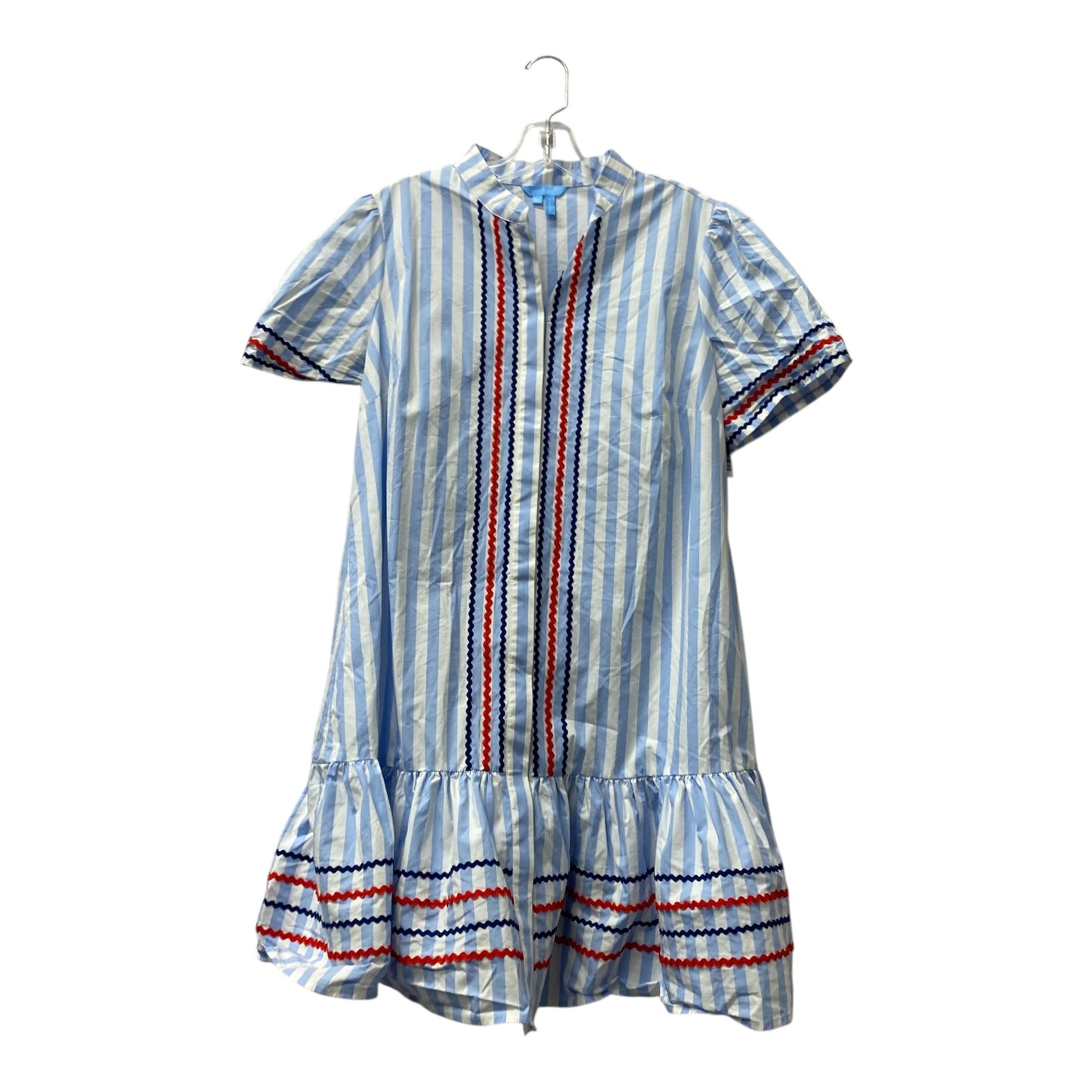 Dress Casual Midi By Draper James In Blue & White, Size:M