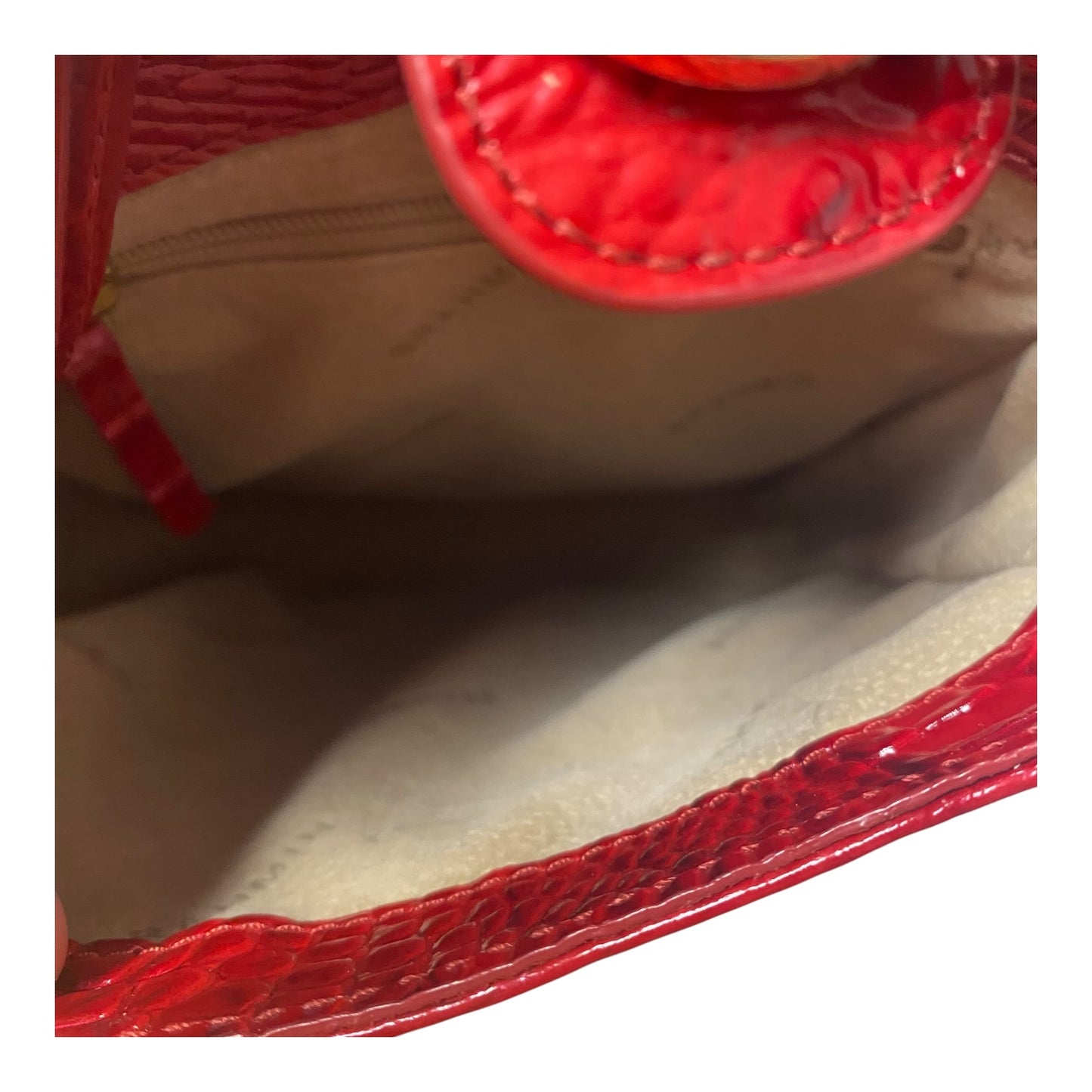 Crossbody Designer By Brahmin In Red, Size:Small