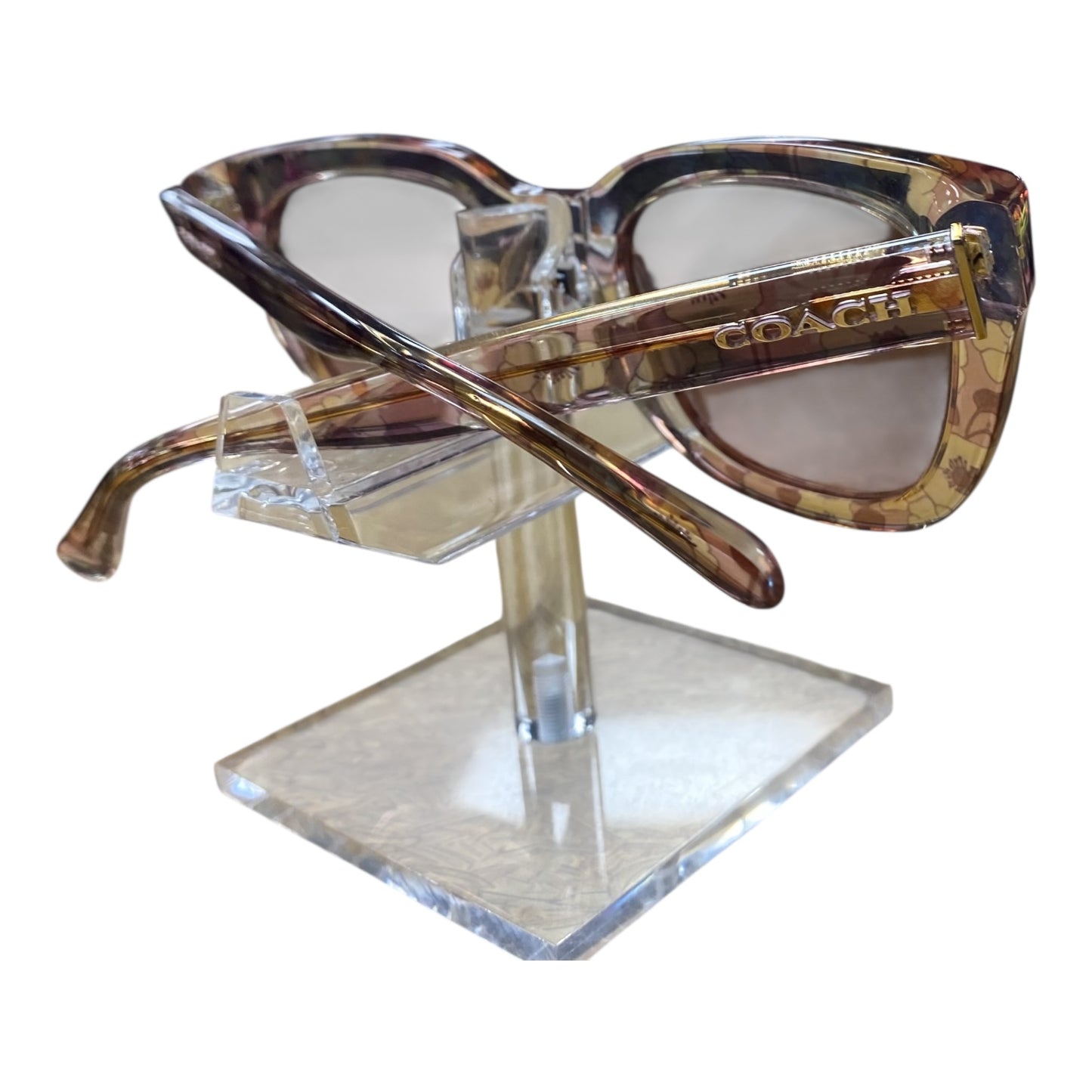 Sunglasses Designer By Coach In Tortoise Shell Print