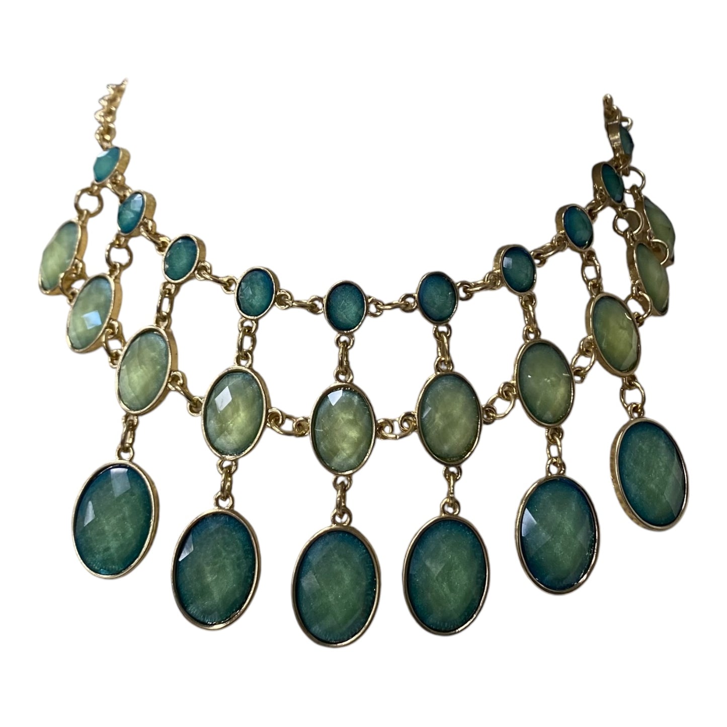 NECKLACE STATEMENT by CME In GREEN