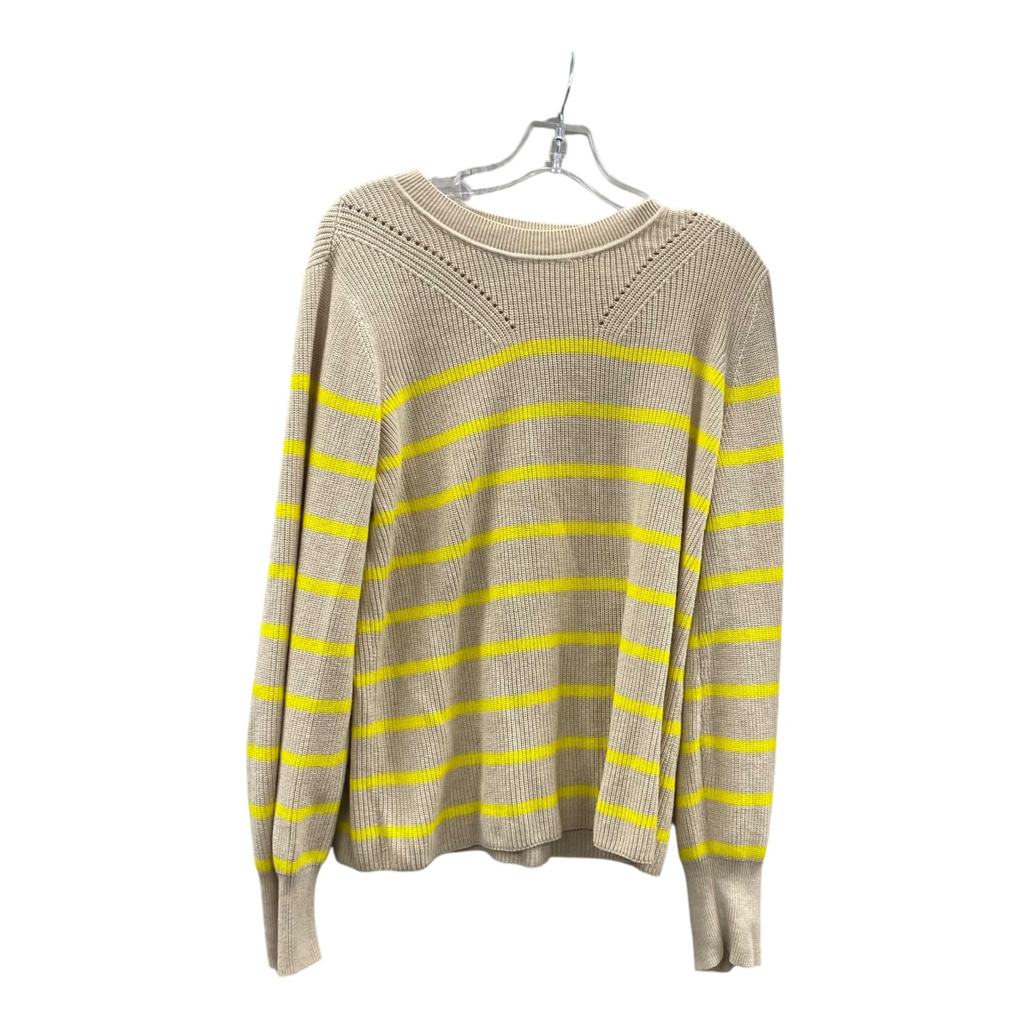 Sweater By Banana Republic In Tan & Yellow, Size:L