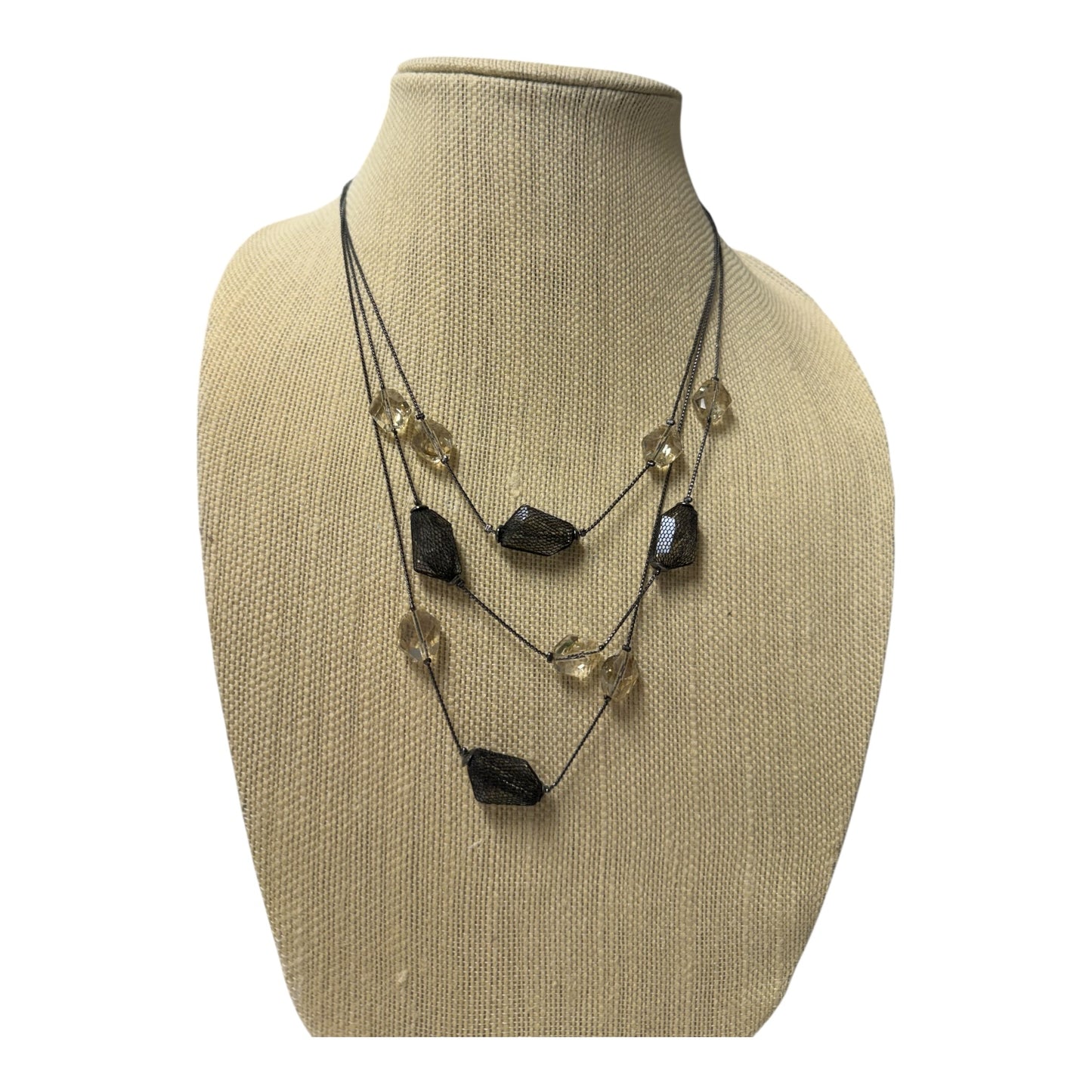 Necklace Layered In Black