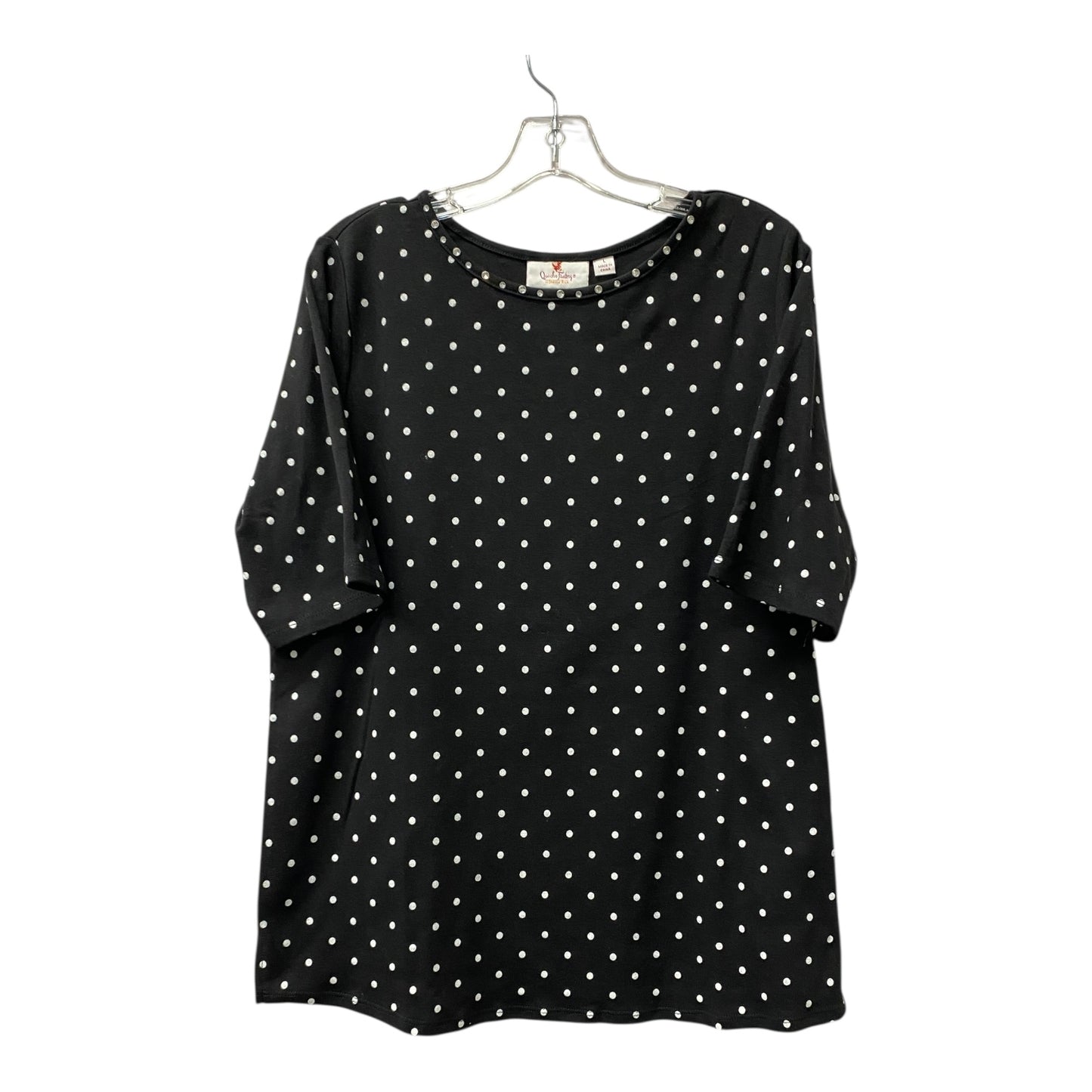 Top Ss Basic By Quaker Factory In Black, Size:L