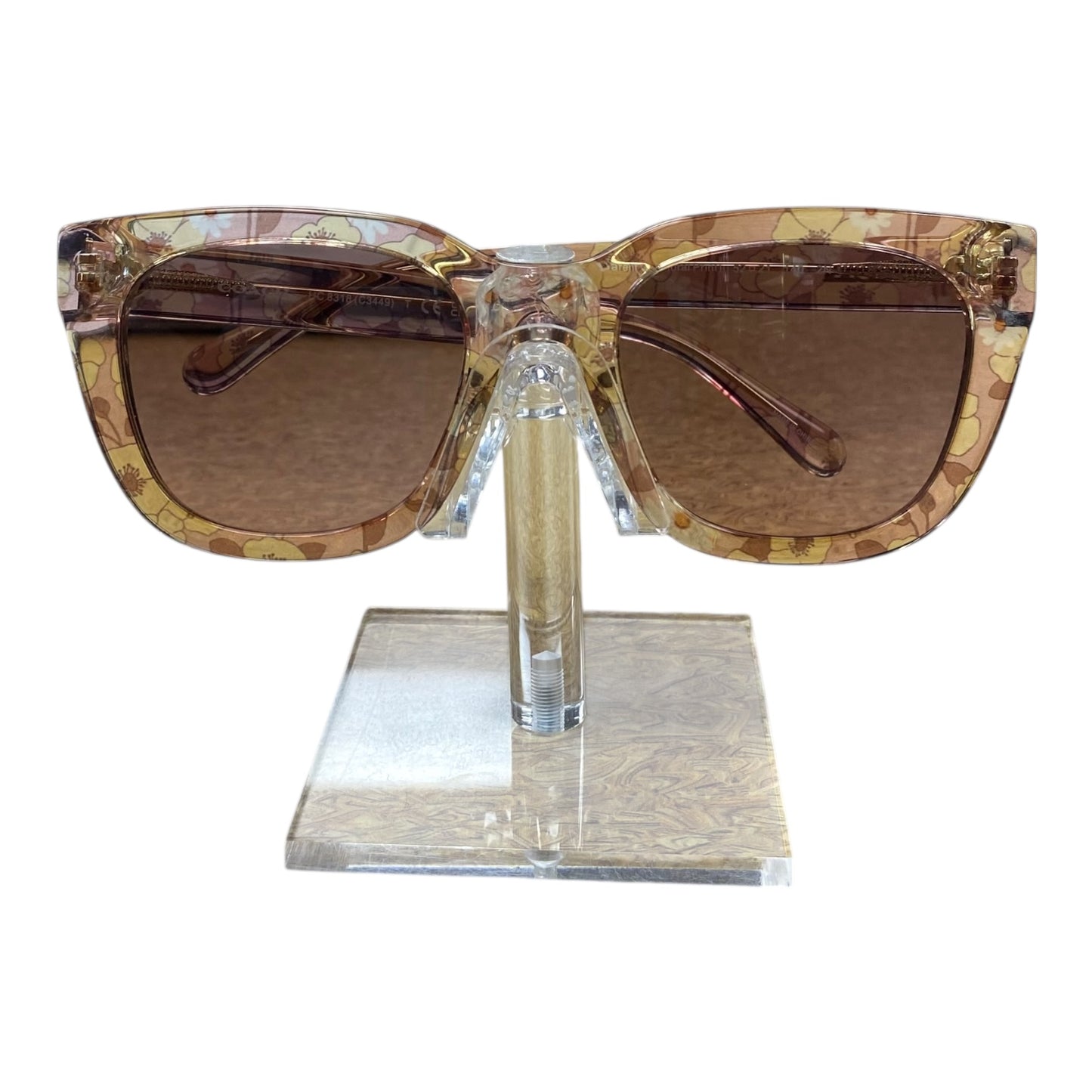 Sunglasses Designer By Coach In Tortoise Shell Print