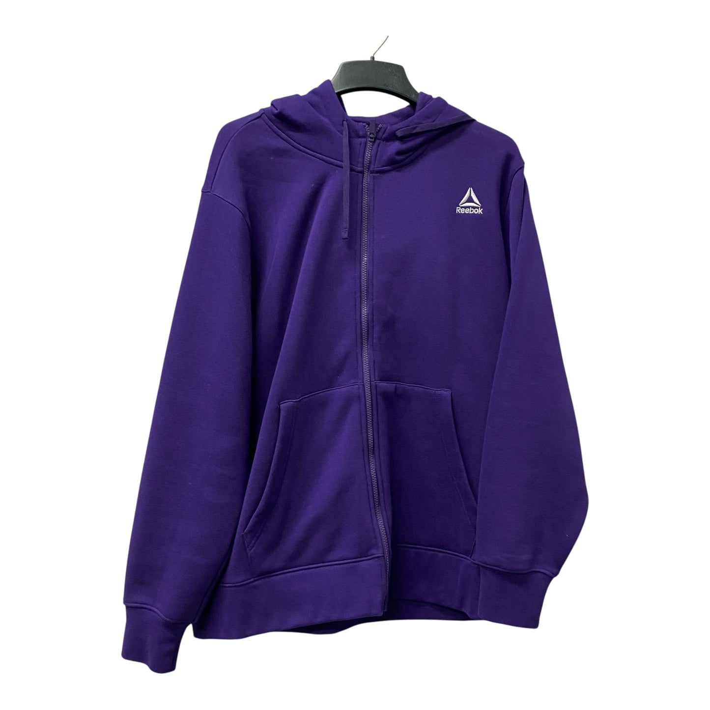Athletic Jacket By Reebok In Purple, Size:Xl
