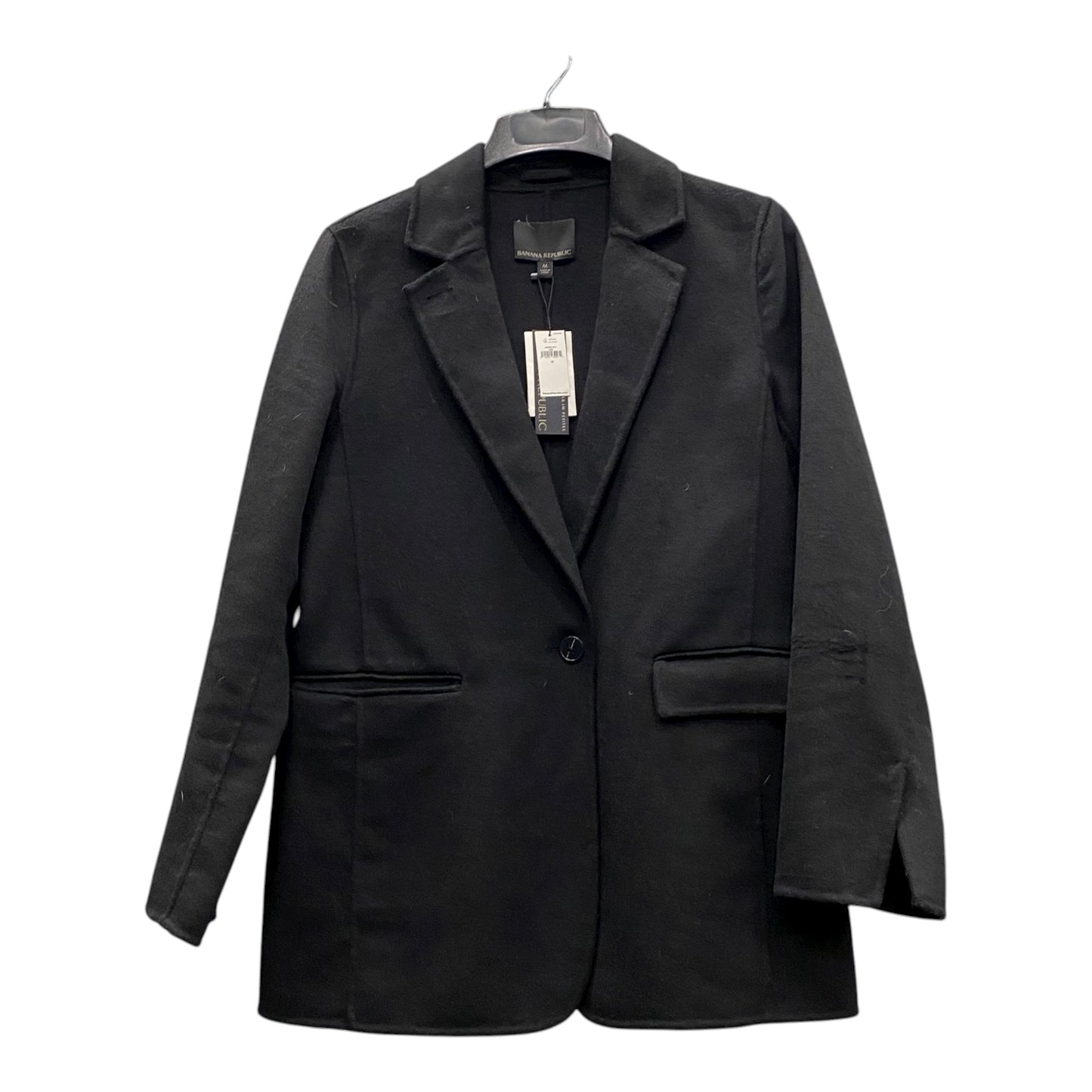 Coat Wool By Banana Republic In Black, Size:M