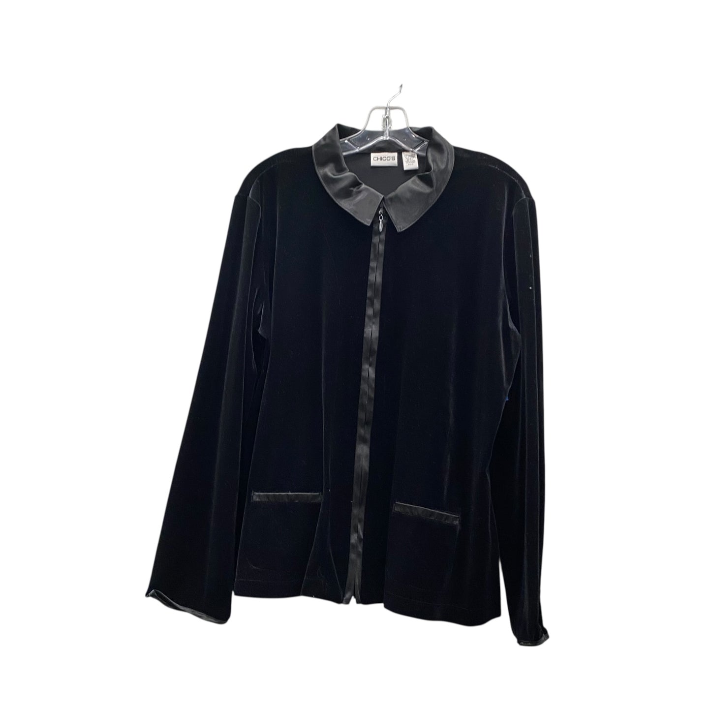 Top Ls By Chicos In Black, Size:Xl