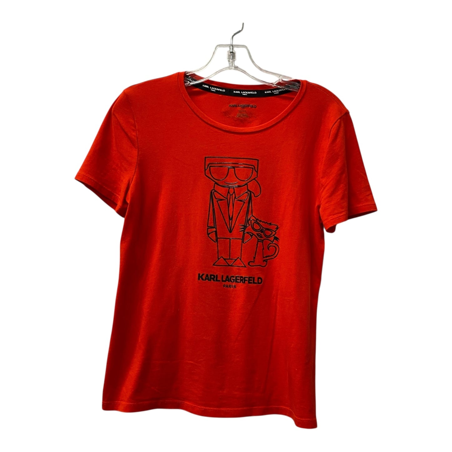 Top Ss Designer By Karl Lagerfeld In Red, Size:S