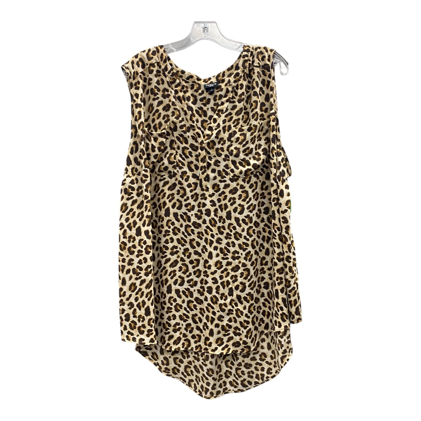 Top Sleeveless By Torrid In Animal Print, Size:1X