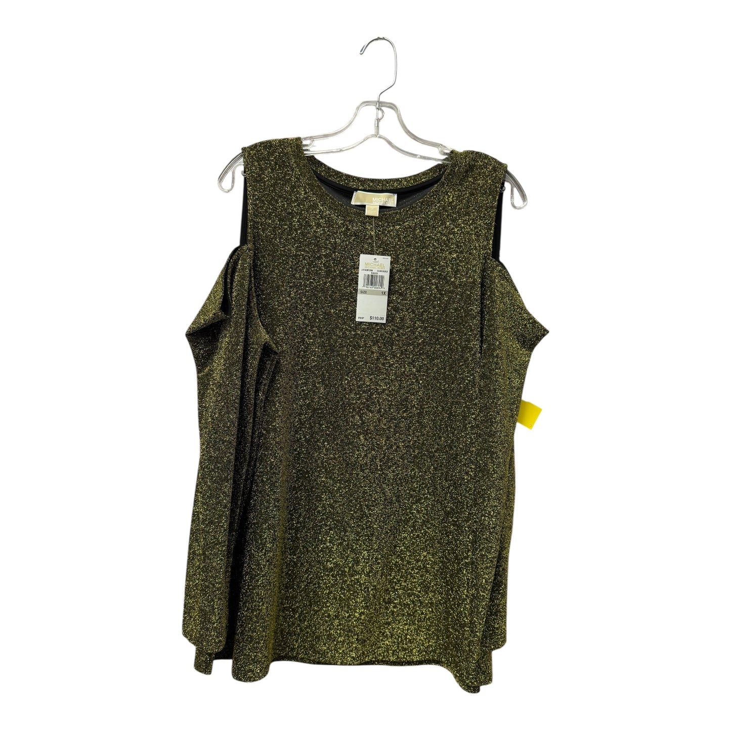 Top Ls By Michael By Michael Kors In Gold, Size:1X