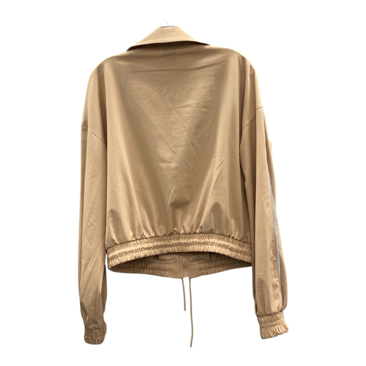 Athletic Jacket By Tek Gear In Tan, Size:M