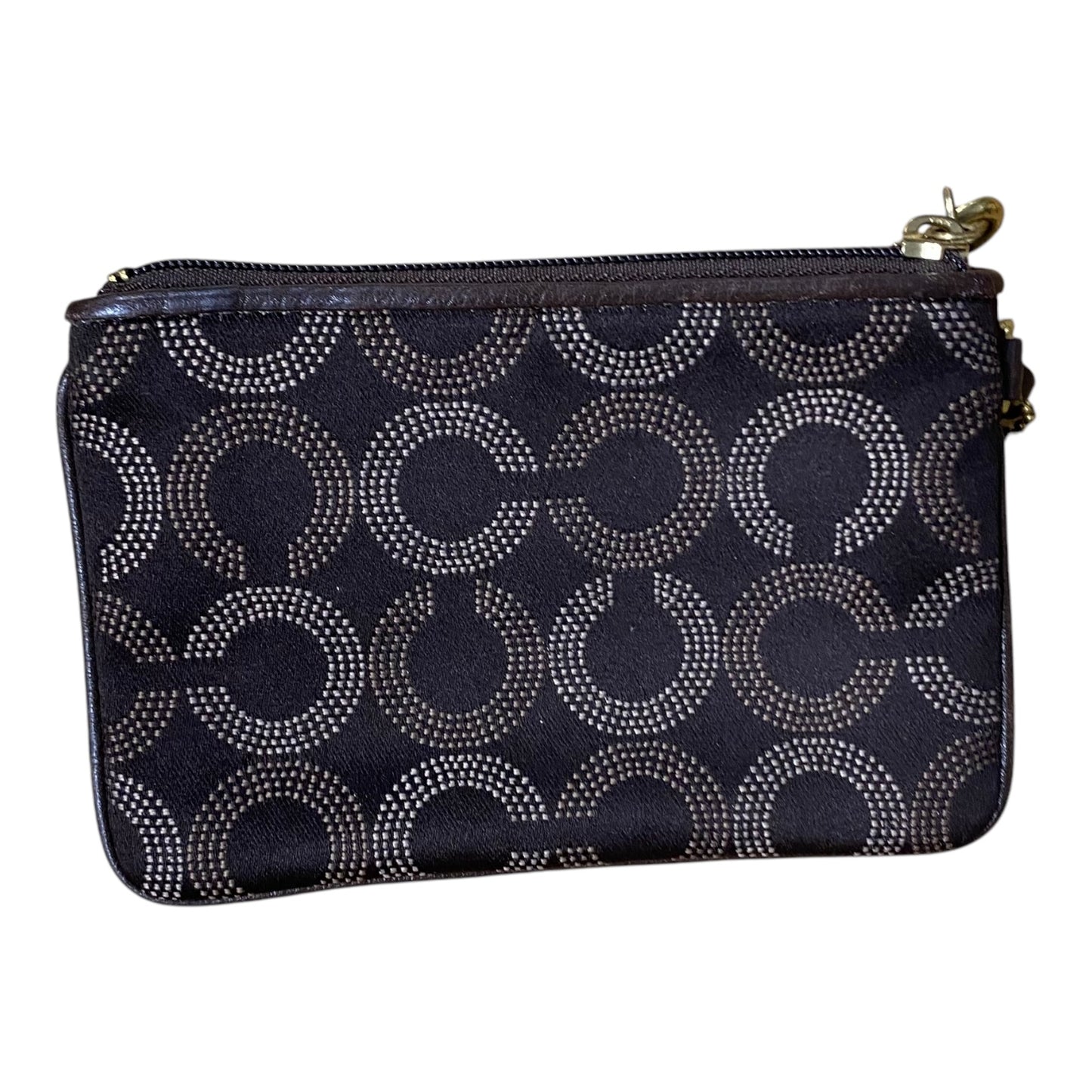 Wristlet Designer By Coach In Brown, Size:Medium