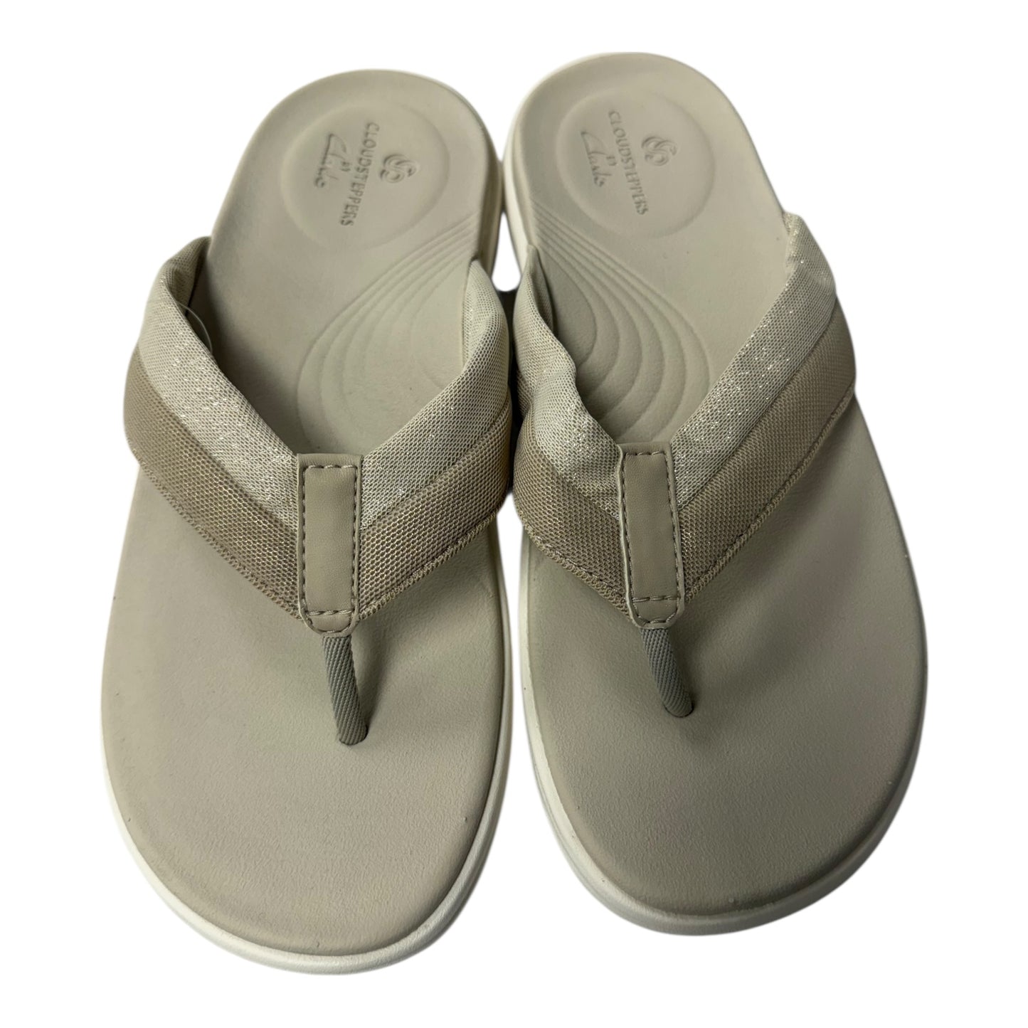 Sandals Flats By Clarks In Gold, Size:7