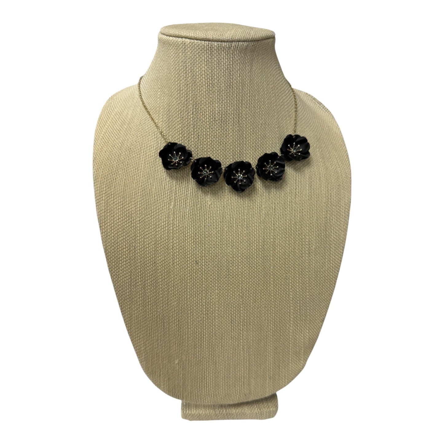 Necklace Statement By Loft In Black & Gold