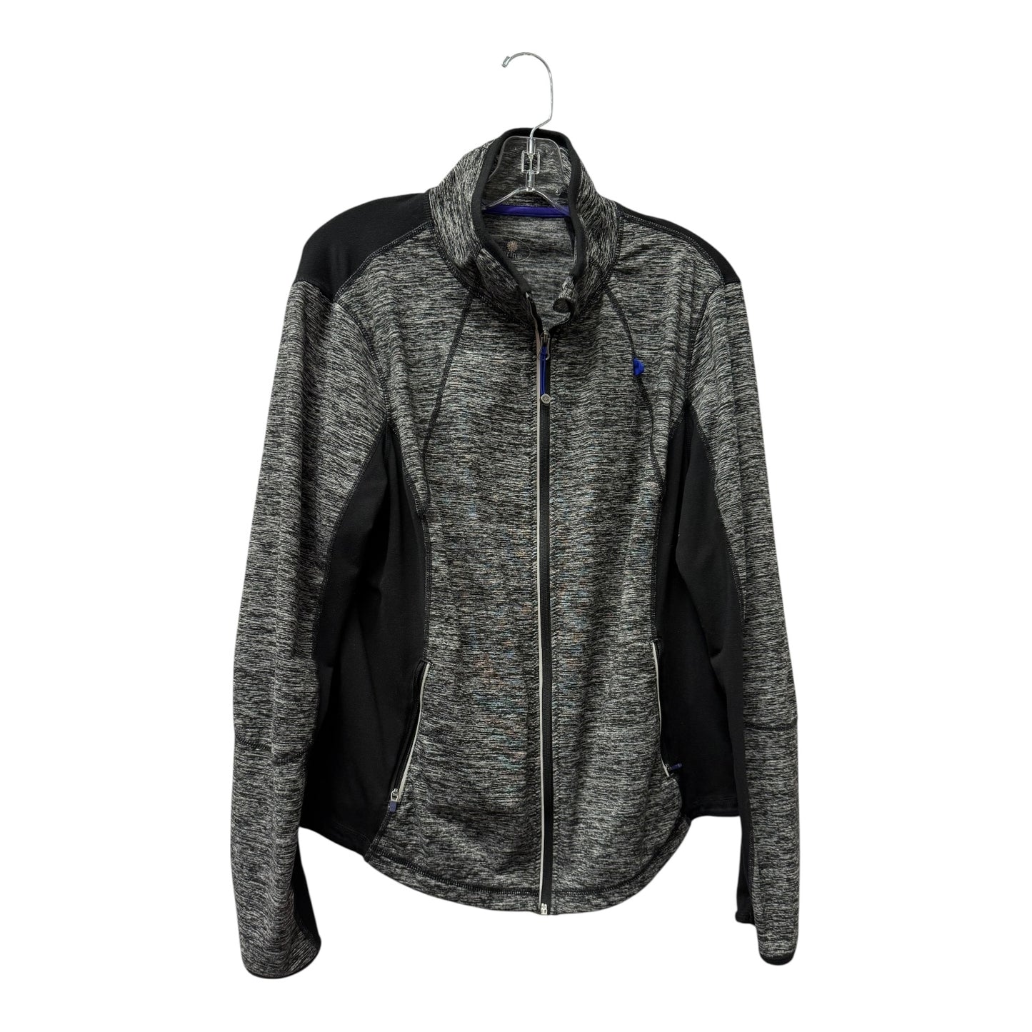 Athletic Jacket By Tangerine In Black, Size:1X