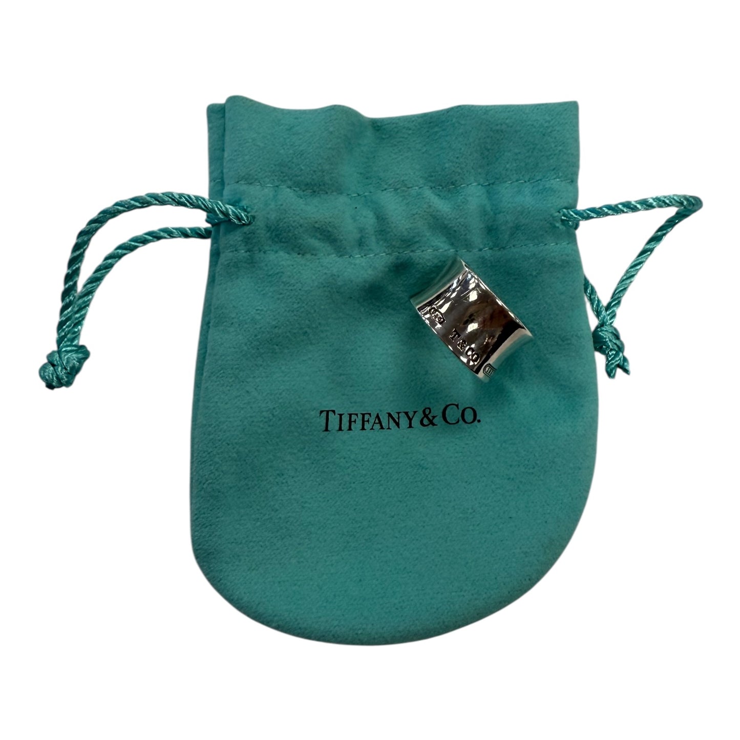Ring Luxury Designer By Tiffany And Company In Silver, Size:6.5