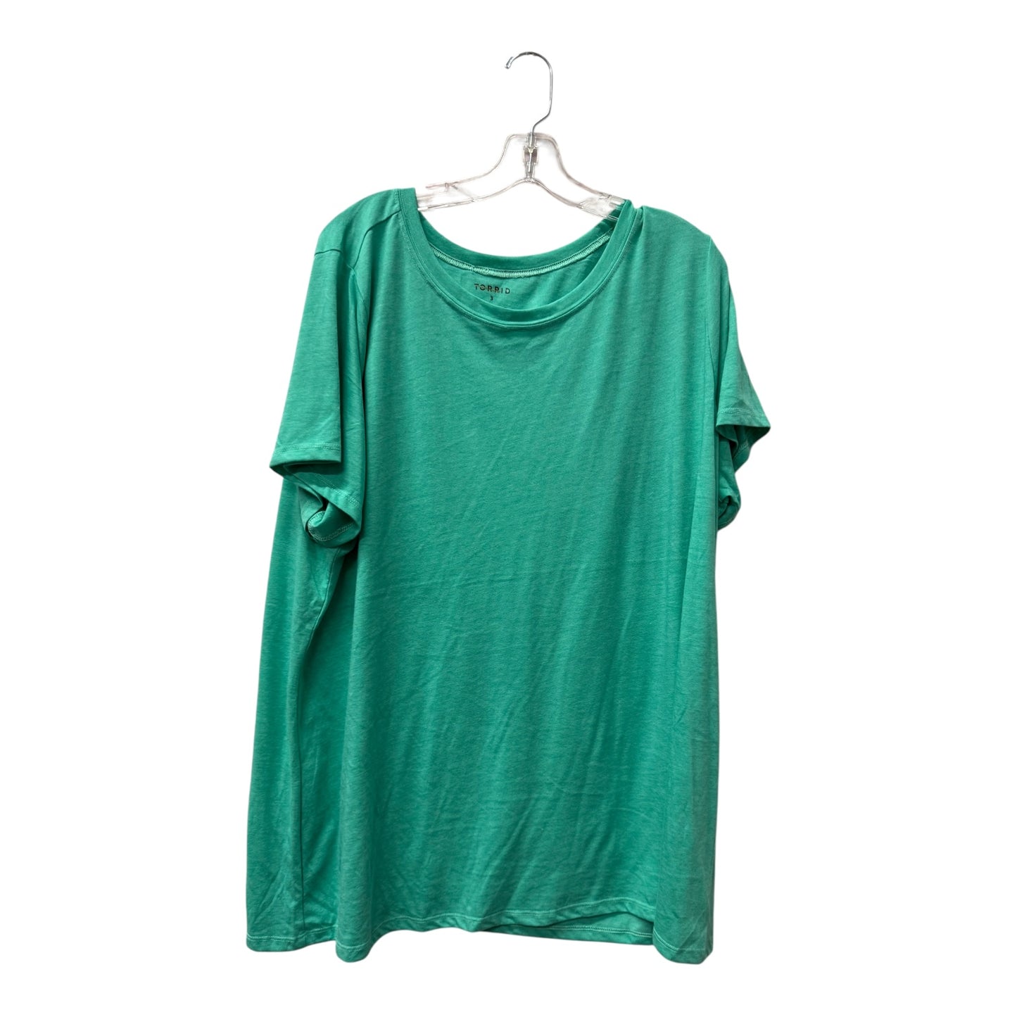 Top Ss Basic By Torrid In Green, Size:3X