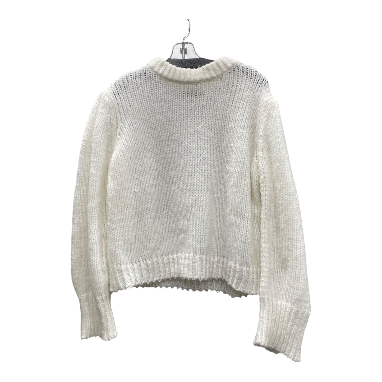 Sweater By Clothes Mentor In White, Size:M