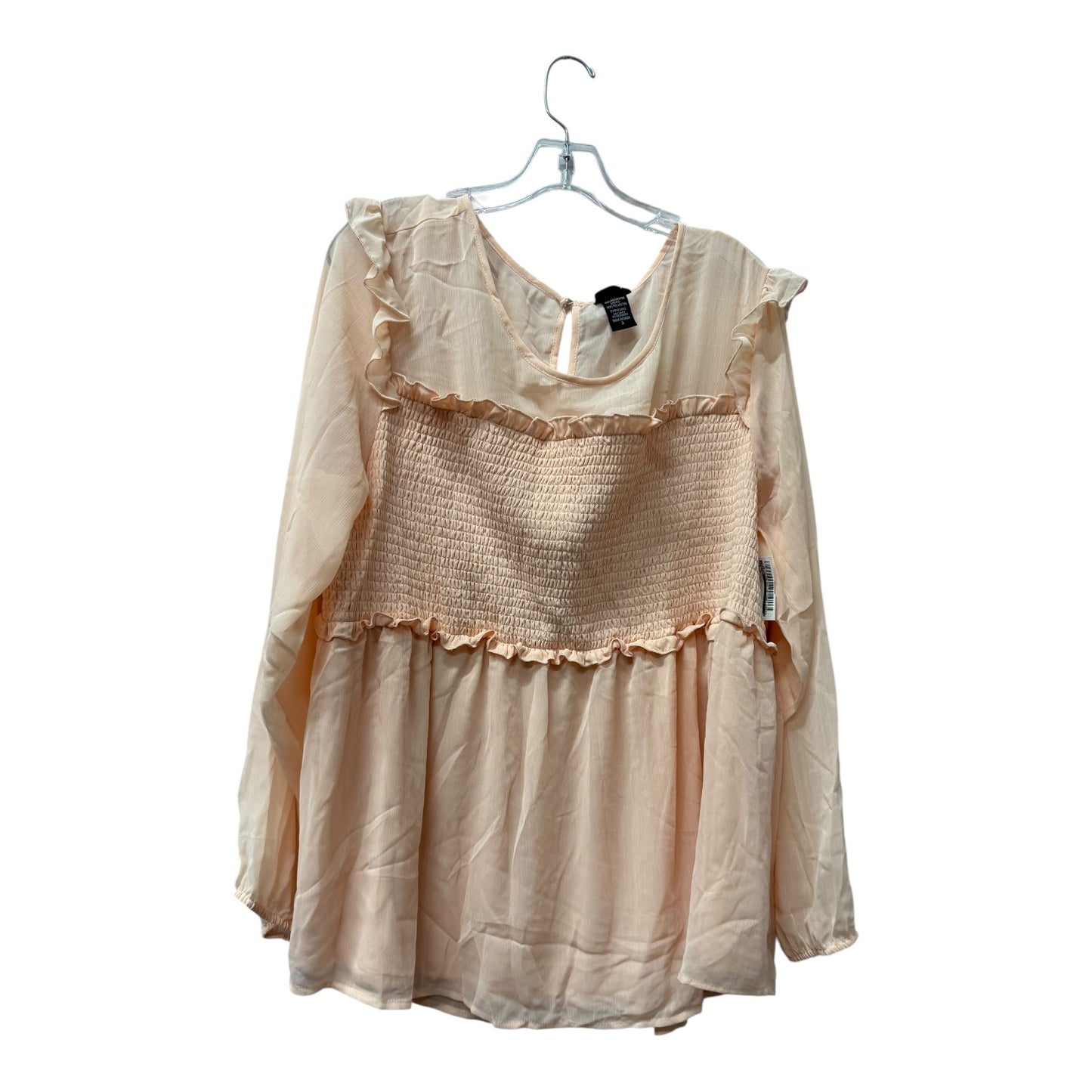 Top Ls By Torrid In Peach, Size:3X