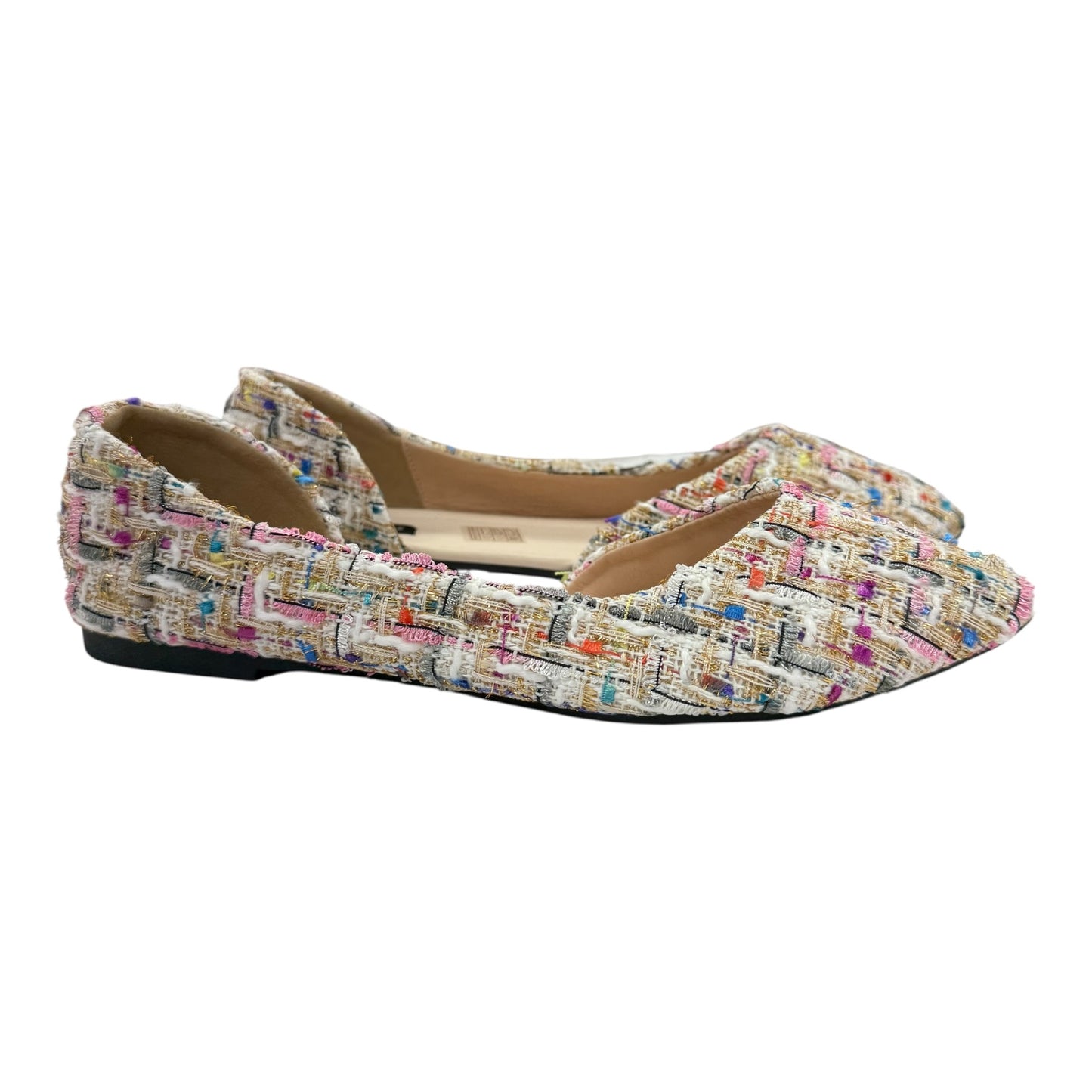 Shoes Flats By Fashion In Plaid Pattern, Size:9