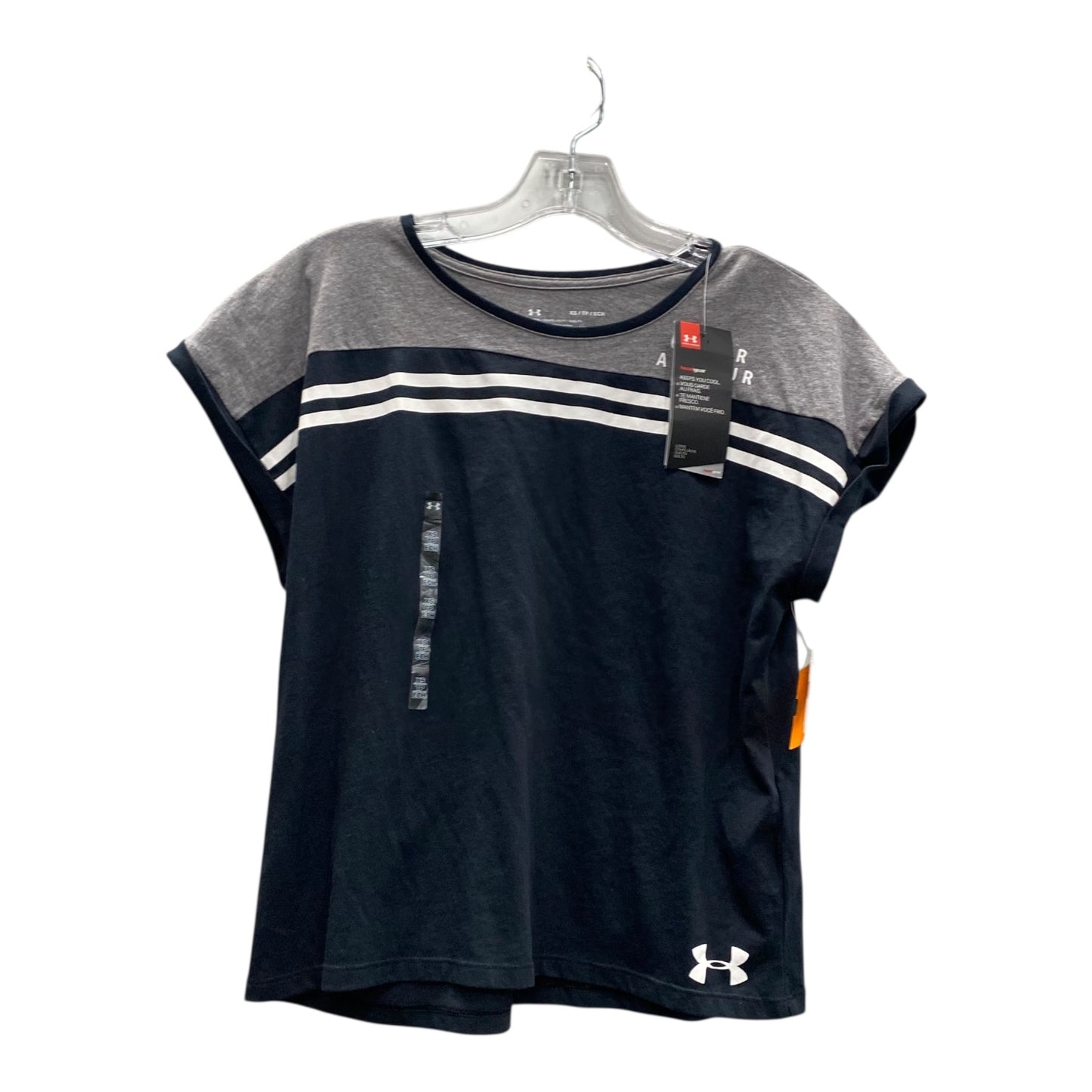 Athletic Top Ss By Under Armour In Grey, Size:Xs