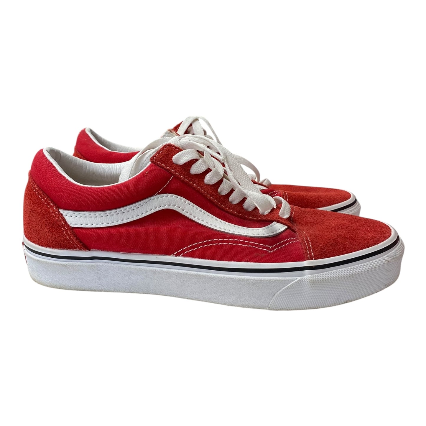 Shoes Sneakers By Vans In Red, Size:7.5