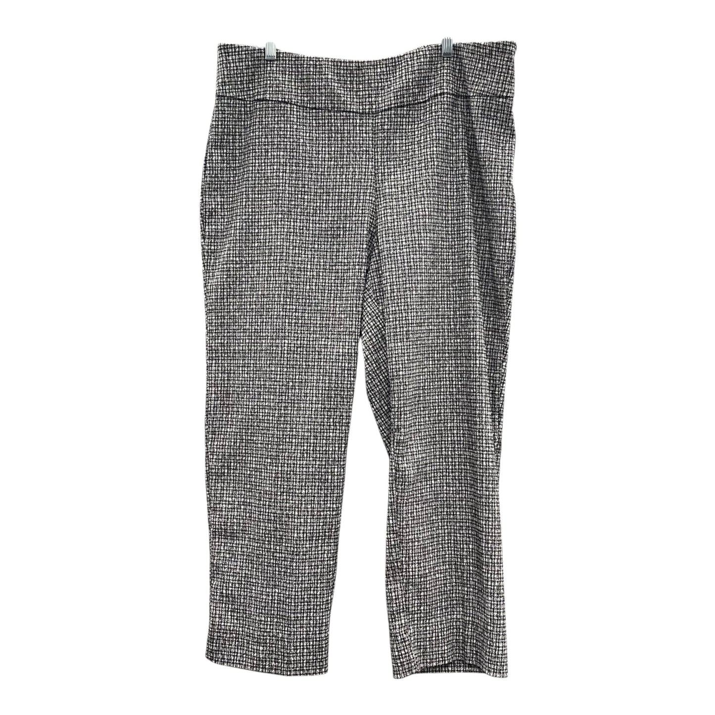 Pants Cropped By Zac And Rachel In Black & White, Size:20