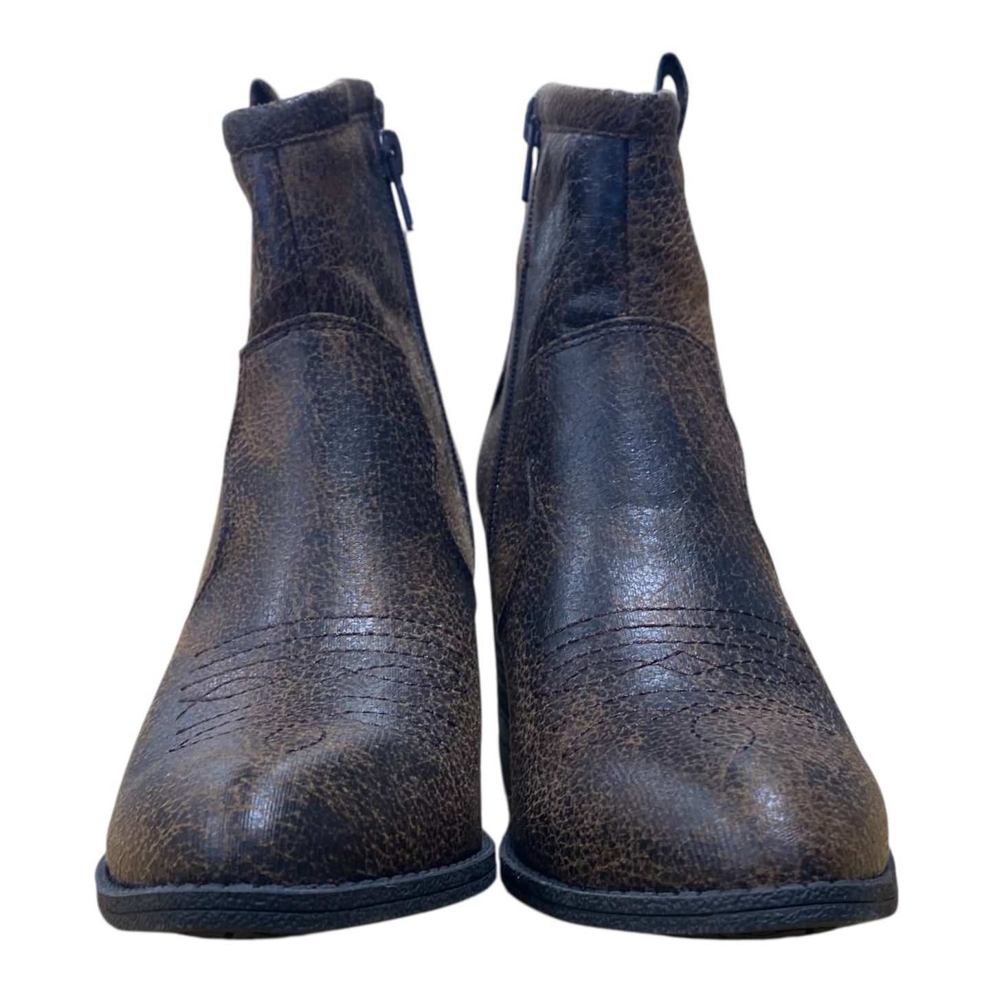 Boots Ankle Heels By Dirty Laundry In Brown, Size:6