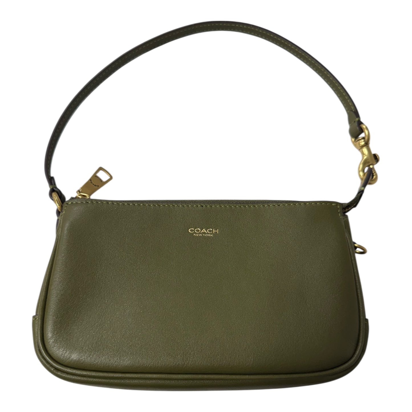 Handbag Designer By Coach In Green, Size:Small