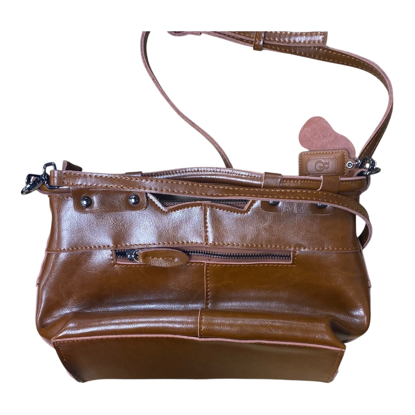 Handbag In Brown, Size:Medium