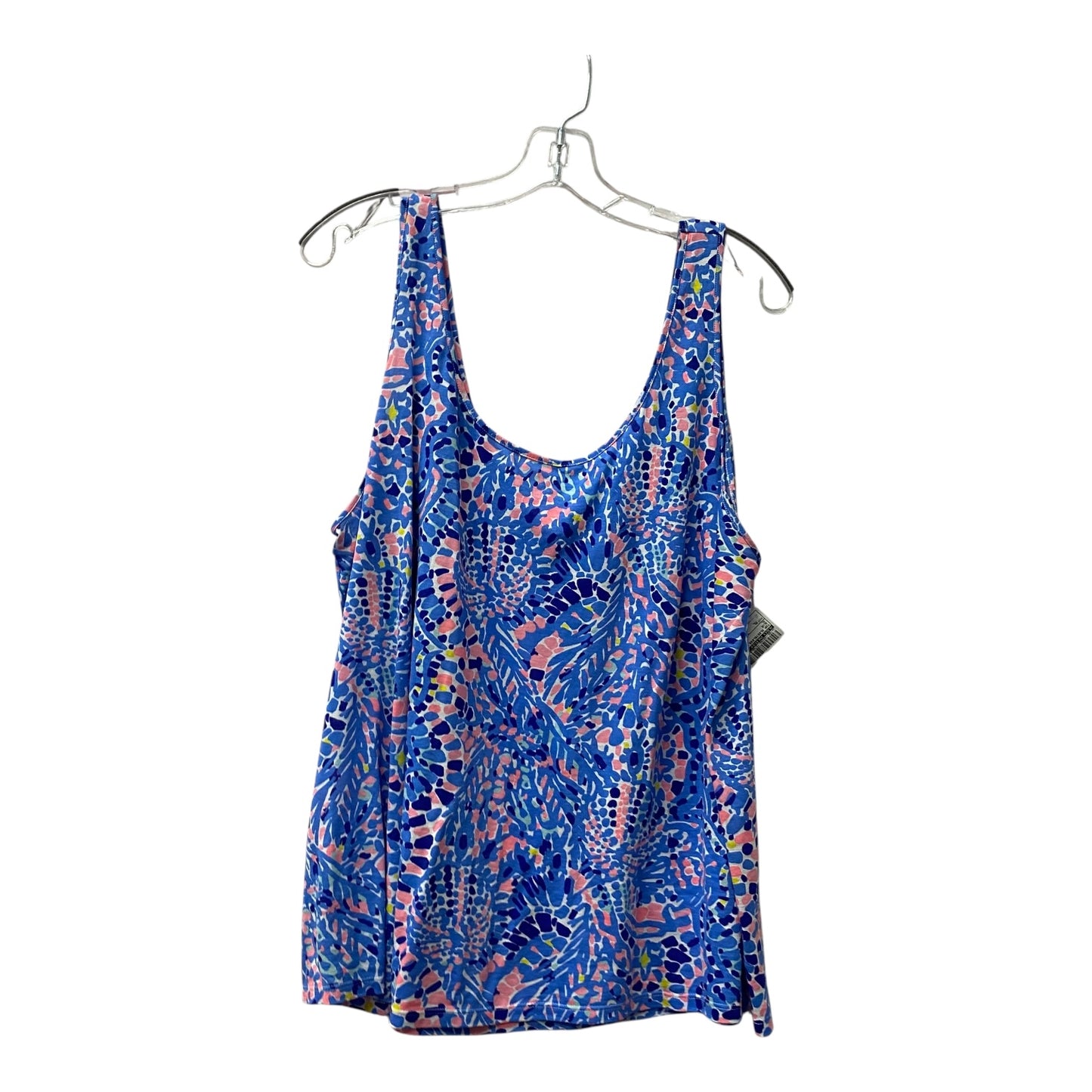 Top Sleeveless Designer By Lilly Pulitzer In Blue, Size:Xl