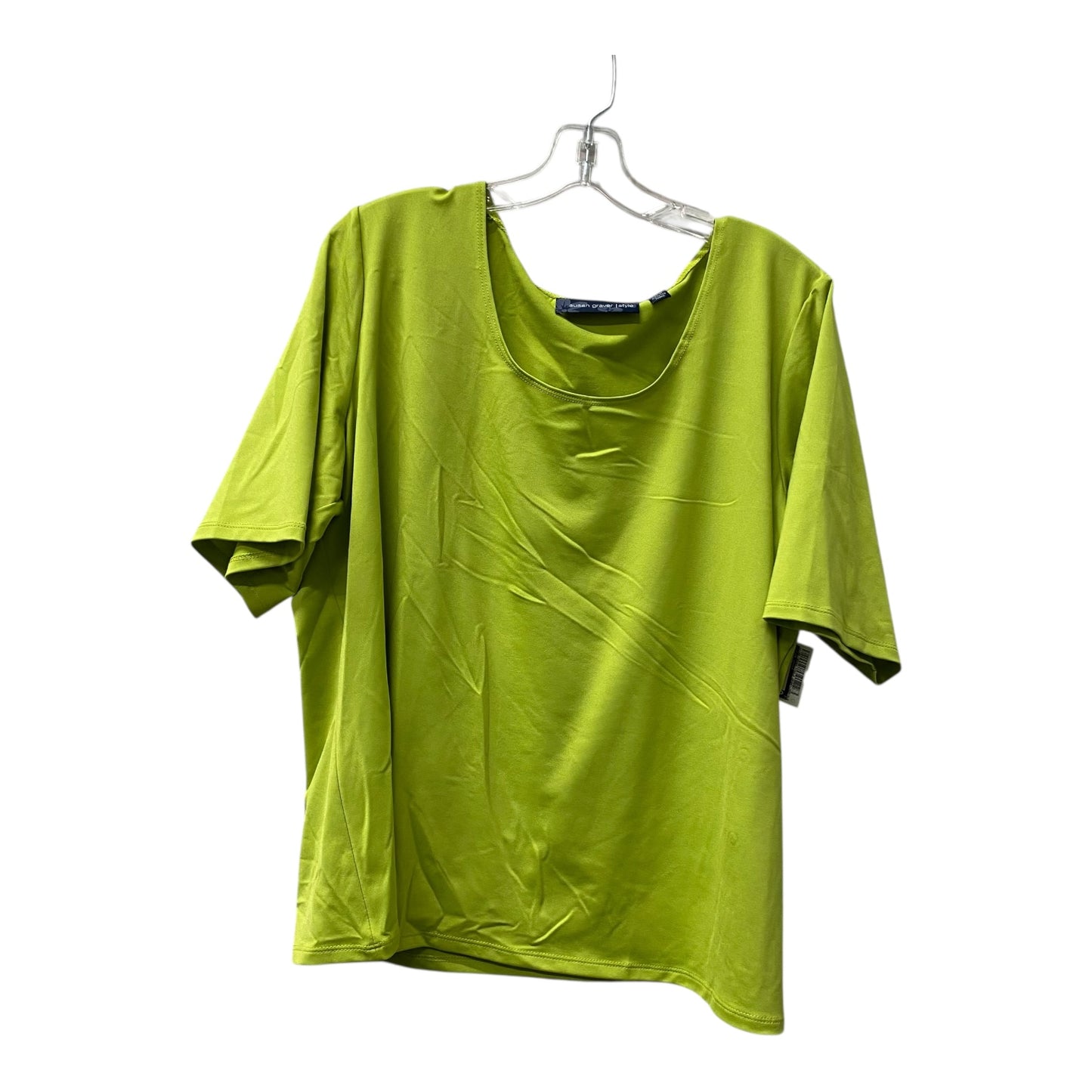 Top Ss By Susan Graver In Green, Size:2X