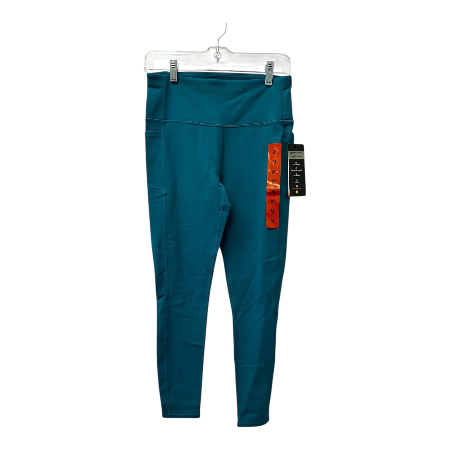 Athletic Leggings By Skechers In Teal, Size:M