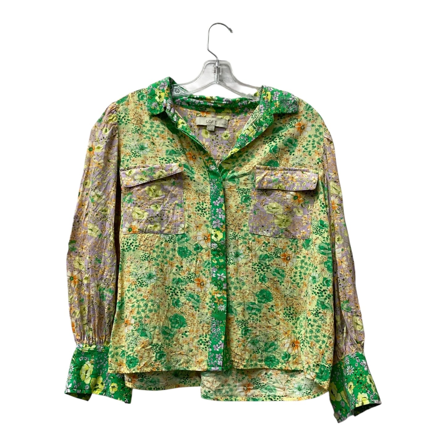 Top Ls By Loft In Green, Size:Mp