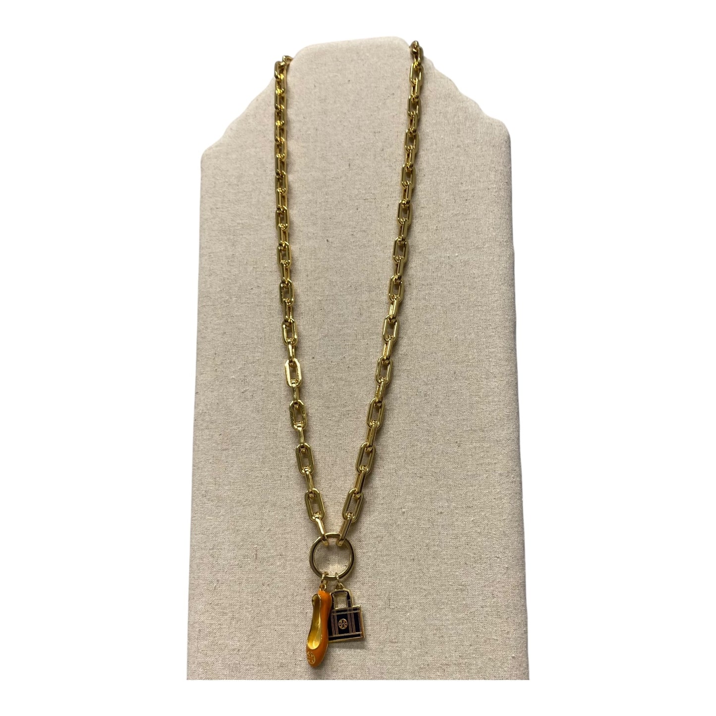 Necklace Designer By Tory Burch In Gold