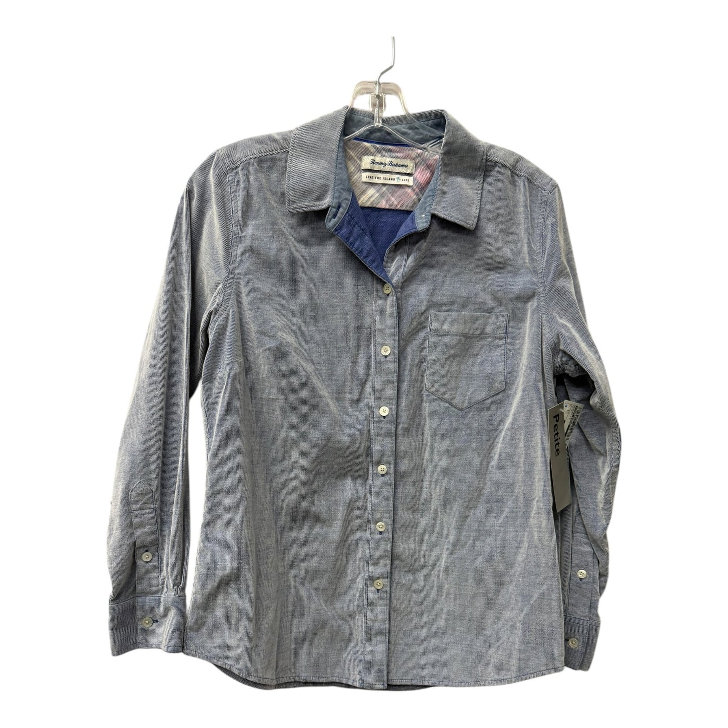 Blouse Ls By Tommy Bahama In Blue, Size:S