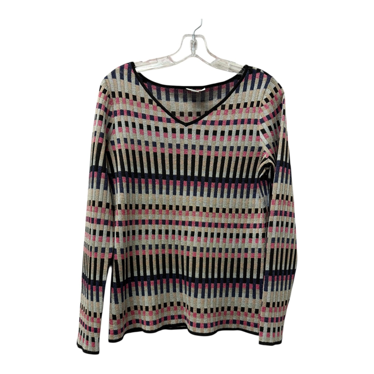 Top Ls By Carlisle In Grey & Pink, Size:L