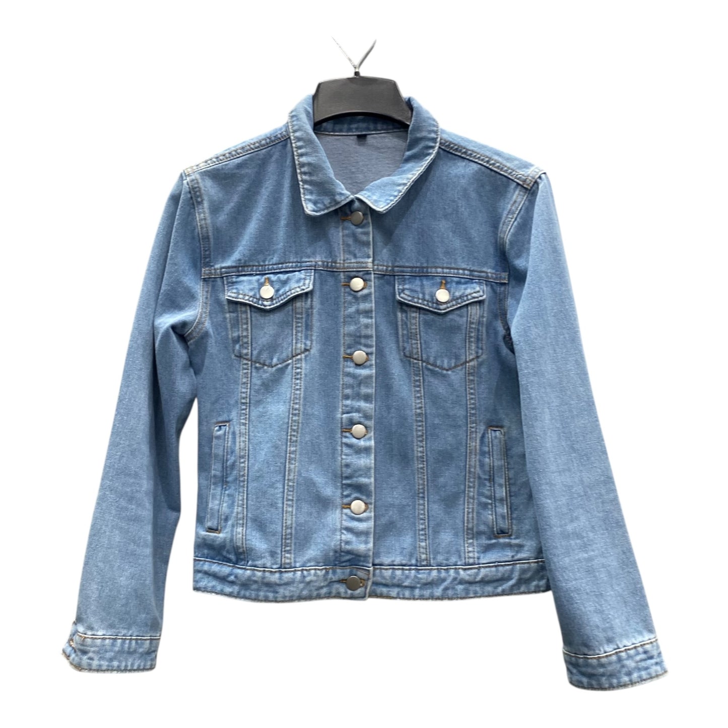 Jacket Denim In Blue, Size:M