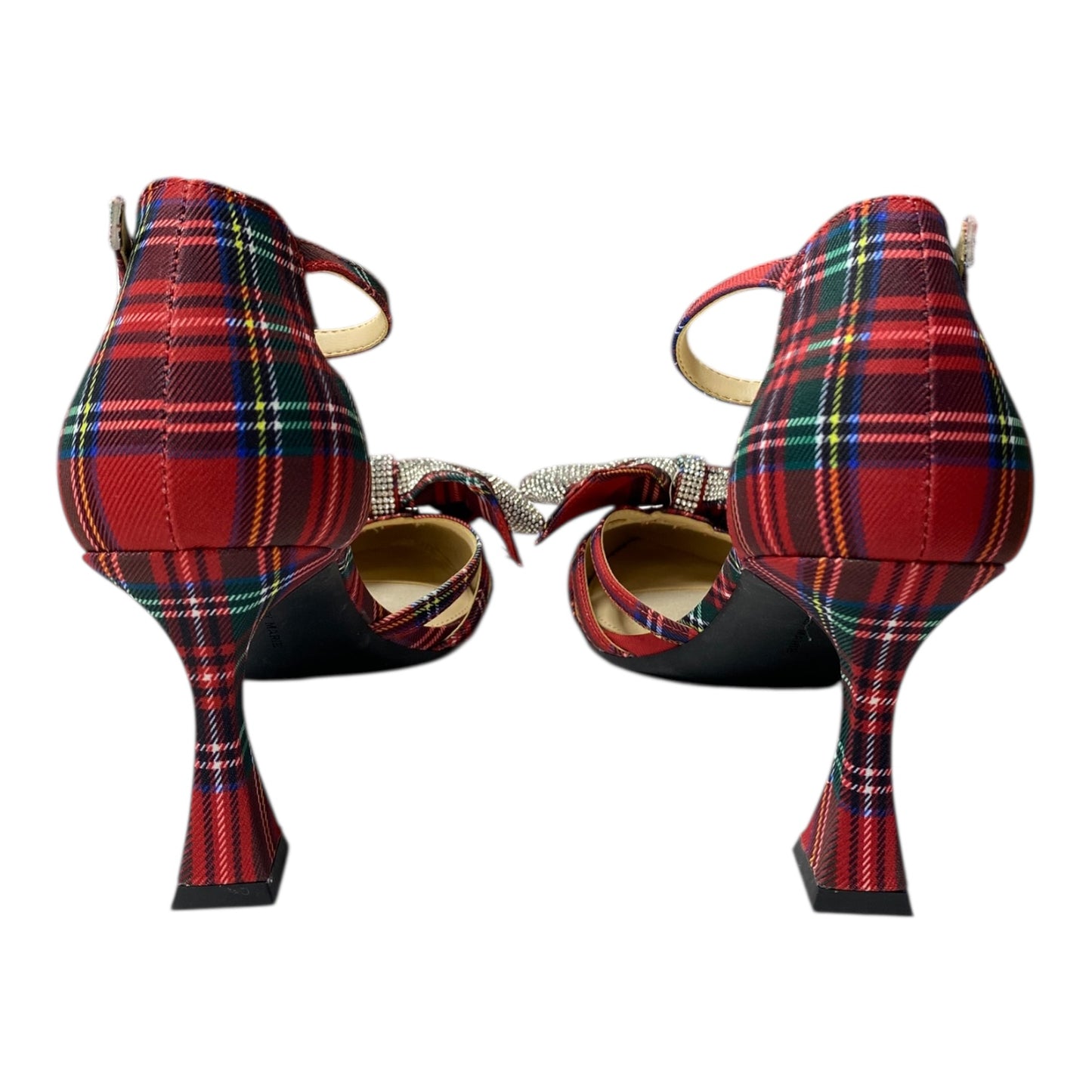 Shoes Heels Block By Alex Marie In Red, Size:8.5