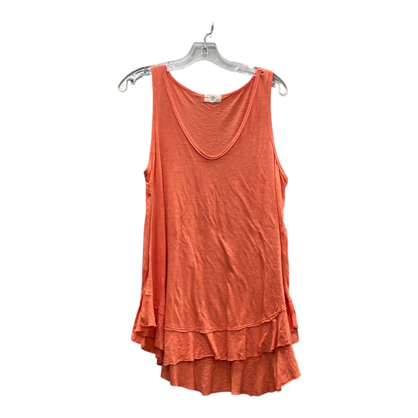 Top Sleeveless By T.La In Orange, Size:M