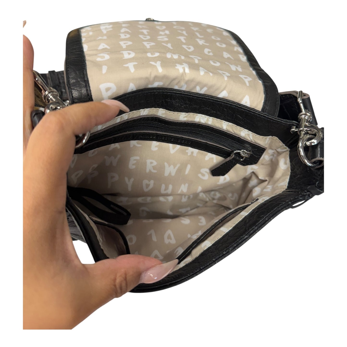 Crossbody Leather By Aimee Kestenberg In Black, Size:Medium