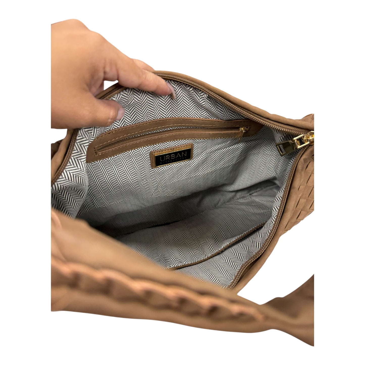 Handbag By Urban Outfitters In Brown, Size:Large