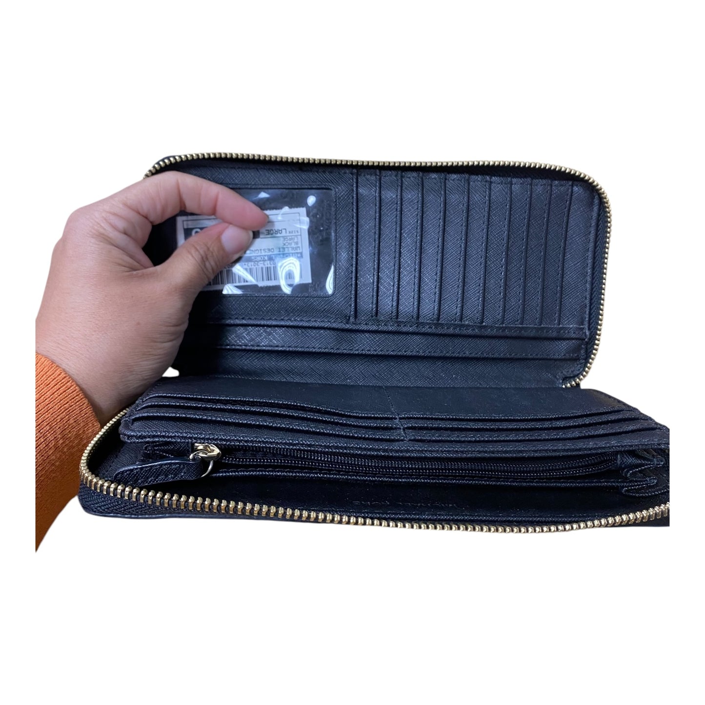 Wallet Designer By Michael Kors In Black, Size:Large