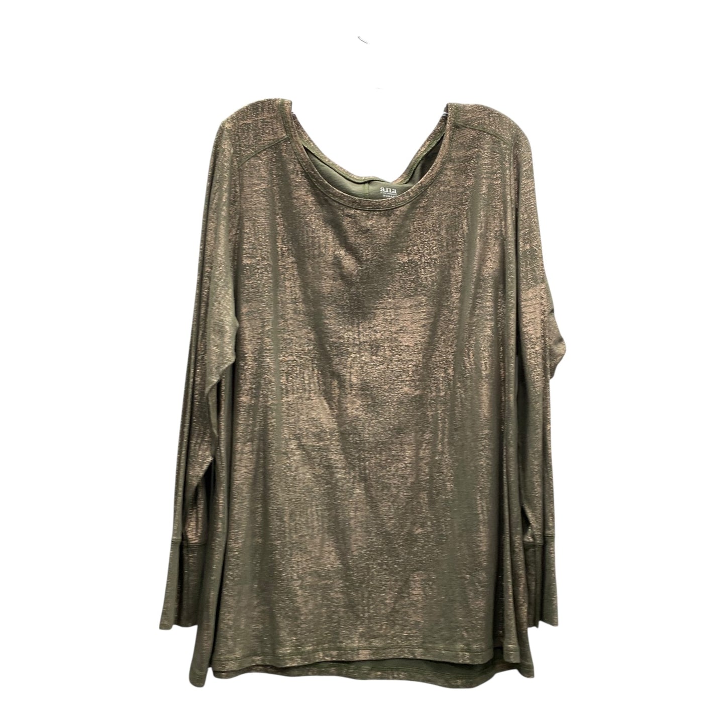Top Ls By Ana In Green & Pink, Size:2X