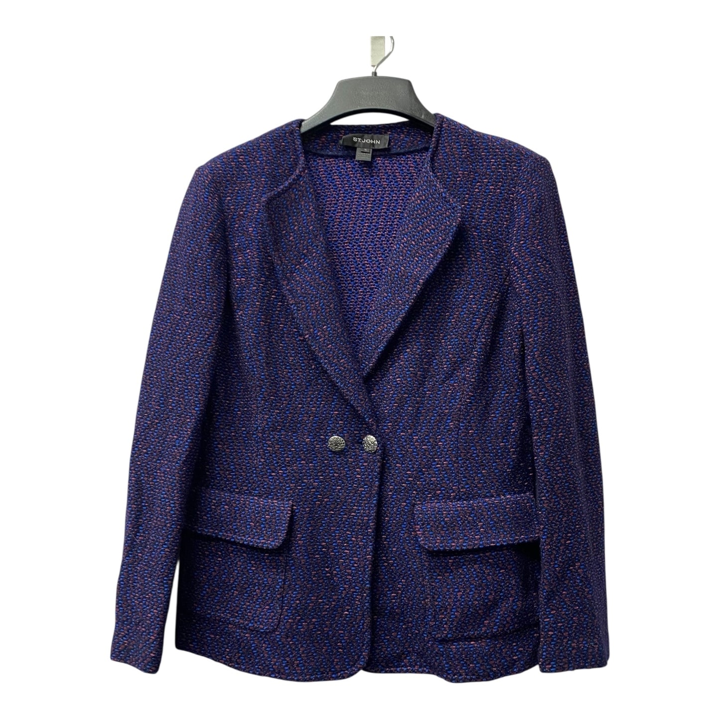 Blazer By St. John In Blue & Pink, Size:M