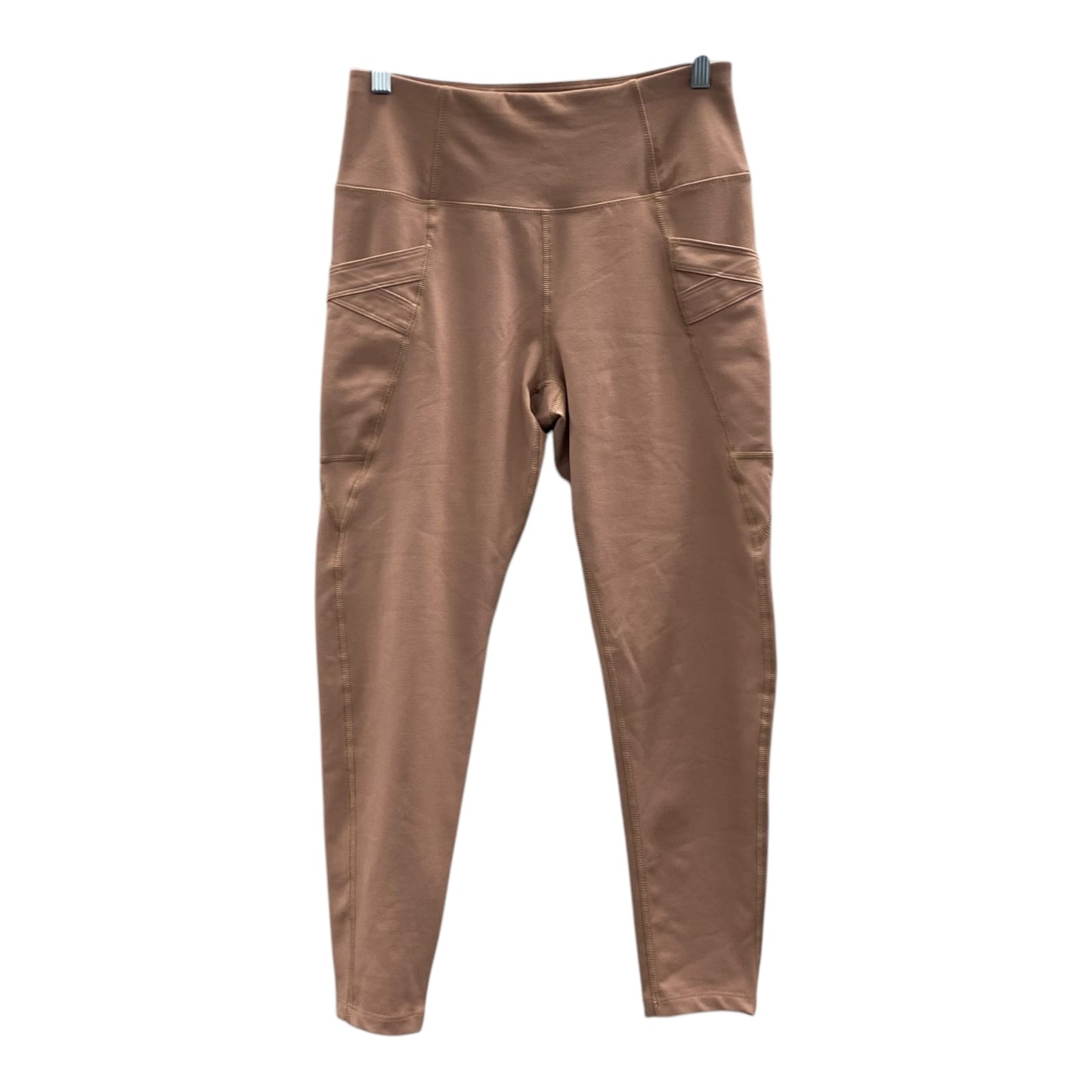 Athletic Leggings By Apana In Brown, Size:M